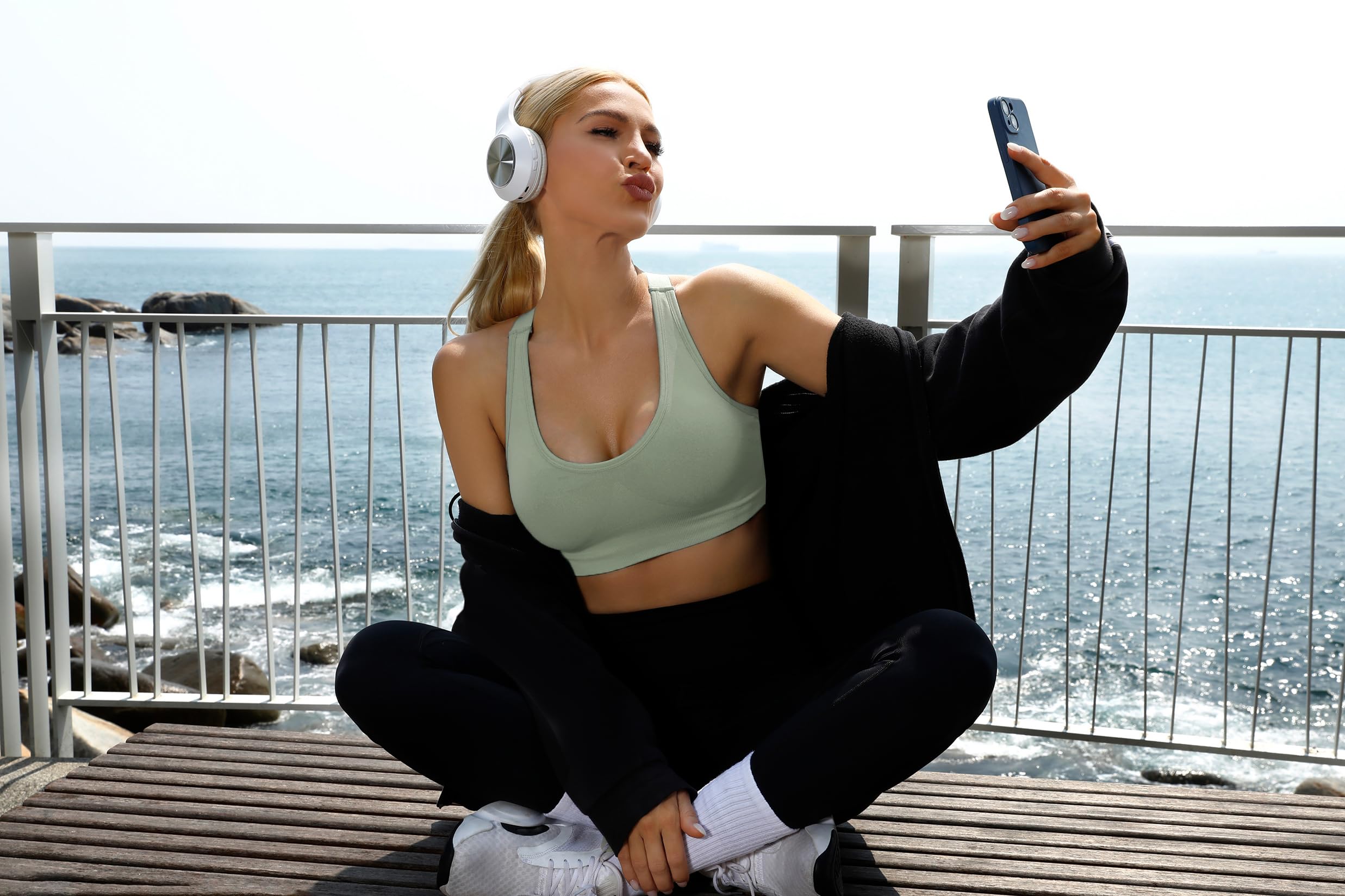 Sykooria High Impact Sports Bras for Women - Running, Yoga, Gym