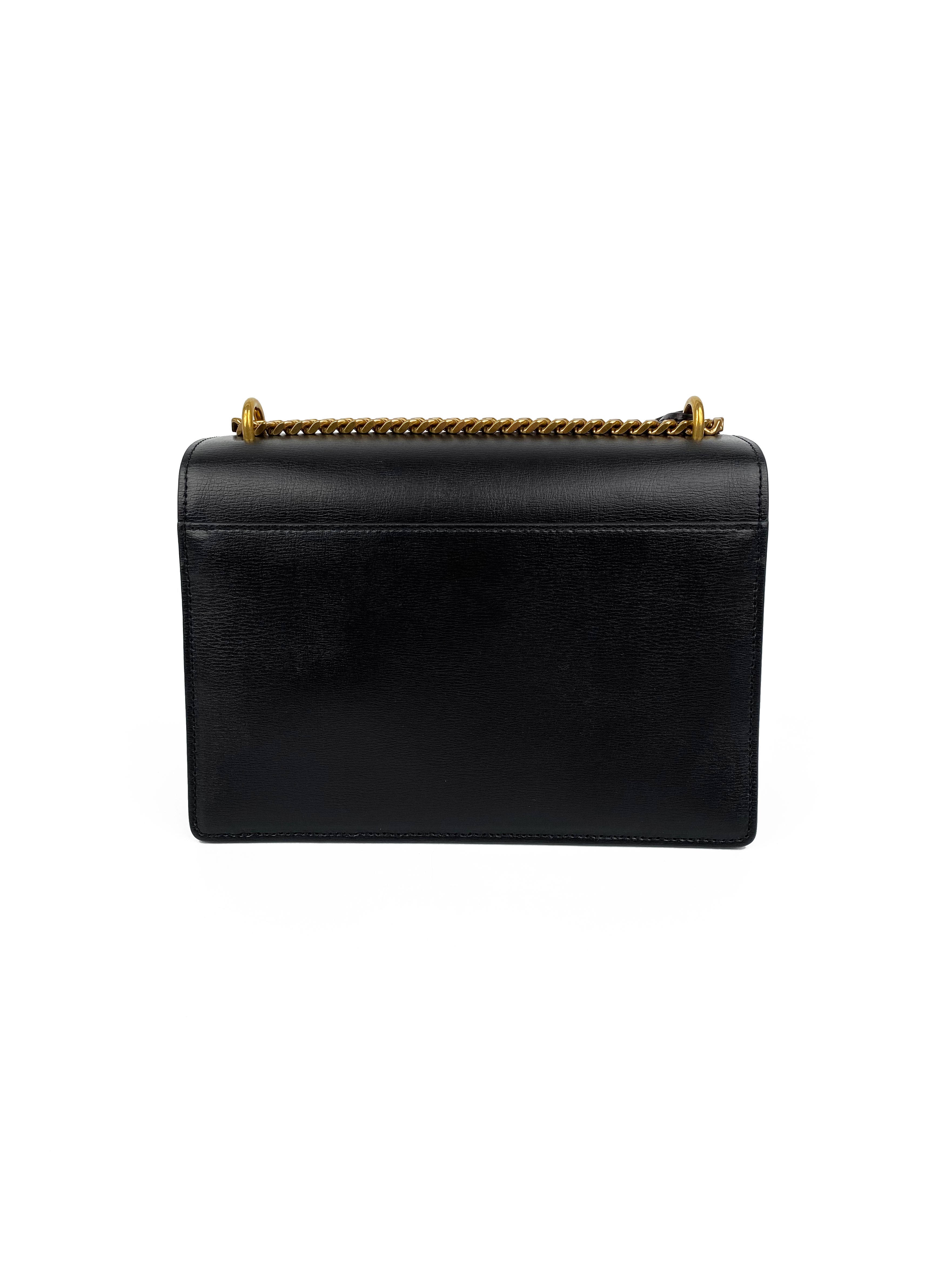 Saint Laurent Black Medium Sunset Bag - Luxury Leather Shoulder Bag for Women | Perfect for Evening Events, Parties & Daily Use