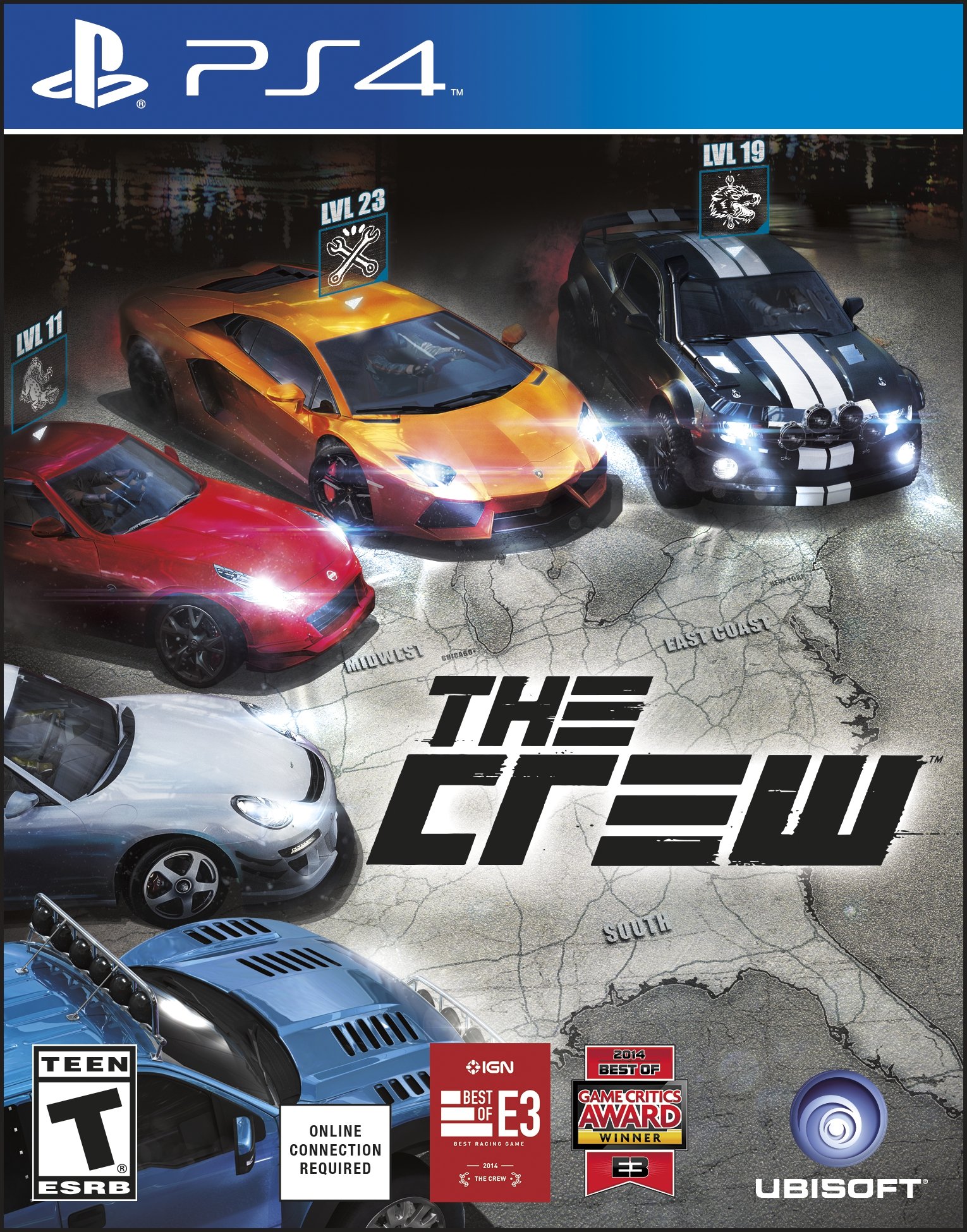 The Crew - Open World Racing Game for PlayStation 4 | Explore USA in Multiplayer Adventure | Perfect for Racing Fans & Road Trip Enthusiasts