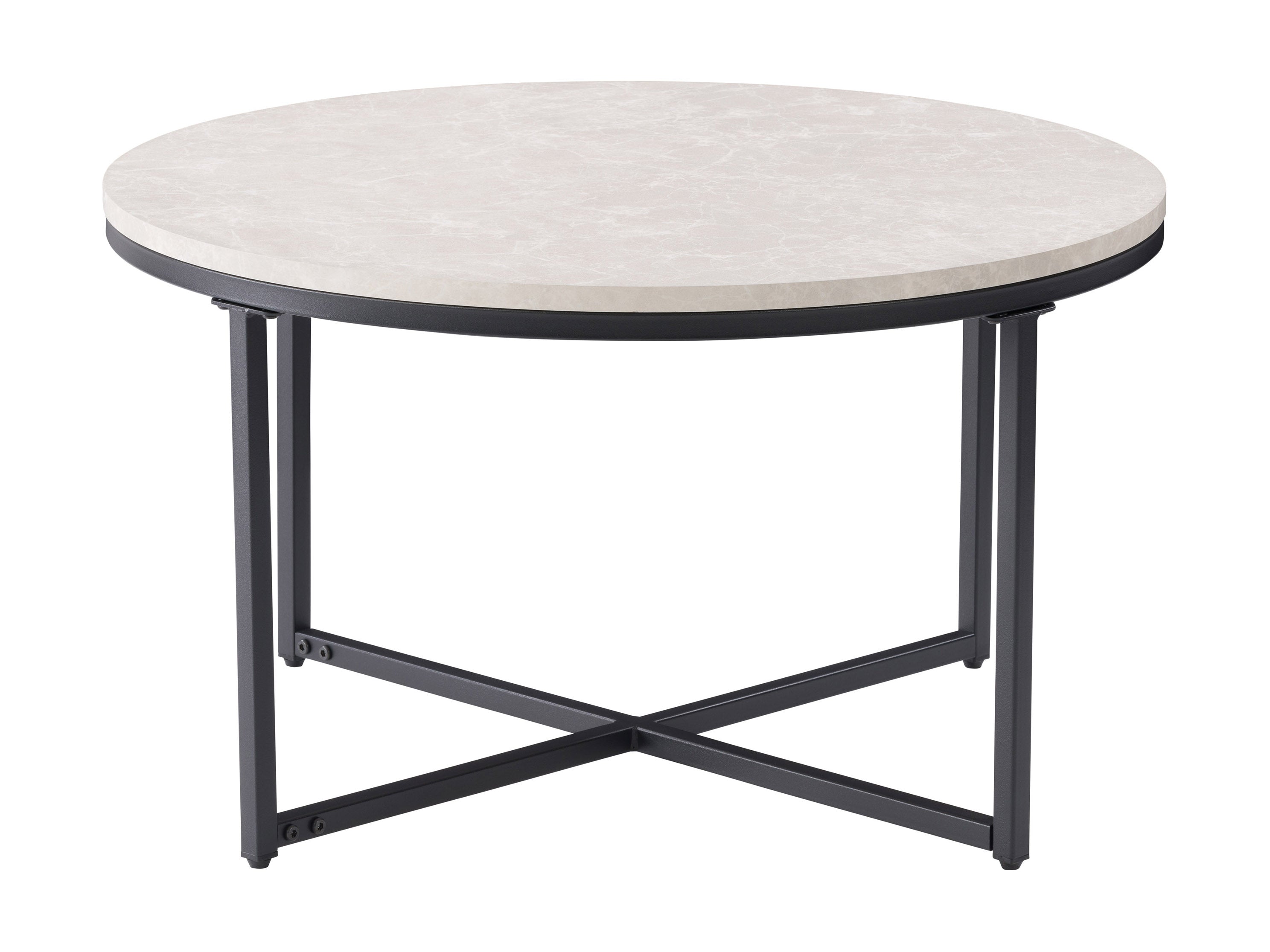 Rustic Wood Round Coffee Table - Solid Wood Living Room Furniture for Home Decor, Farmhouse Style Center Table - Perfect for Living Room, Bedroom, or Office