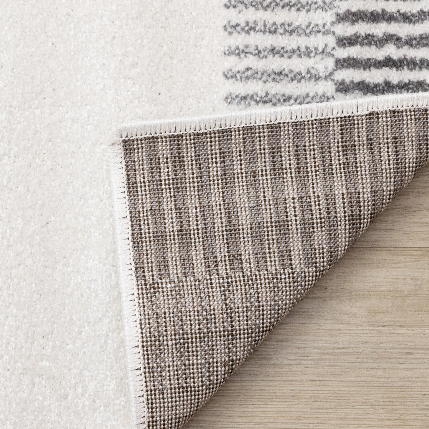 Claremont Modern Area Rug 5' x 8' - Sleek White & Grey Design for Living Room, Bedroom & Office | Soft Contemporary Rug for Home Decor