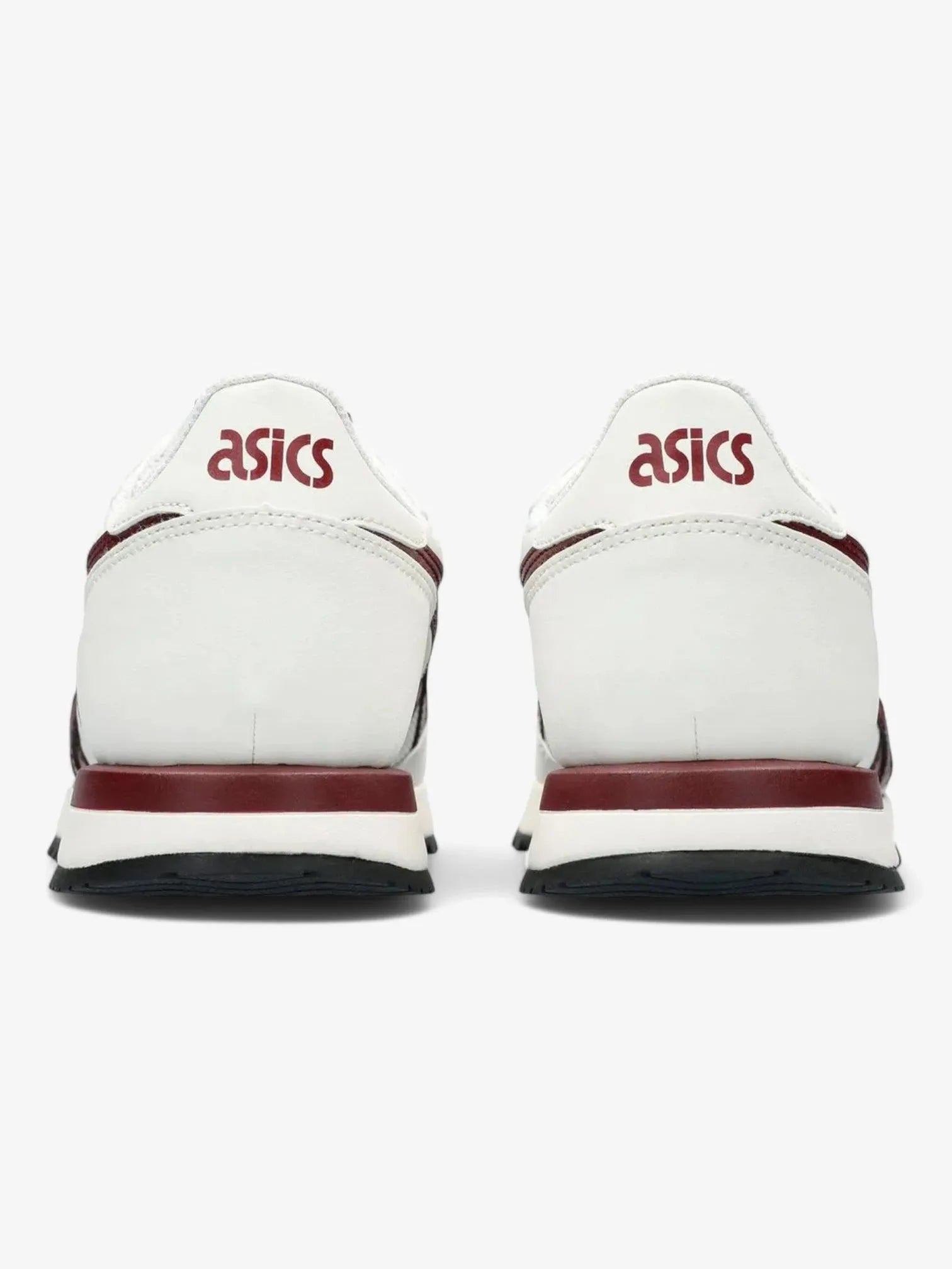 ASICS Tiger Runner II Sneakers - Cream & Burgundy Colorway | Lightweight Running Shoes for Men & Women | Perfect for Jogging, Gym Workouts & Casual Wear