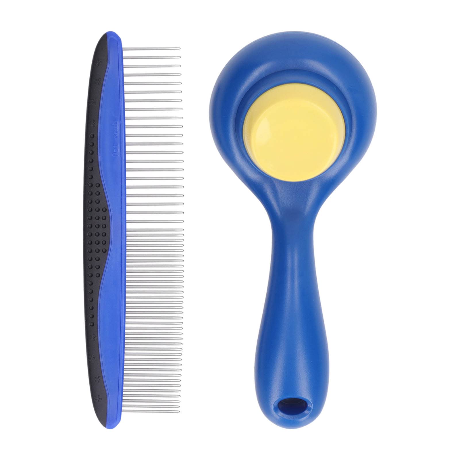 Zerodis Pet Comb Kit - Self Cleaning Deshedding Brush with Sticky Beads for Dogs, Cats & Rabbits | Floating Hair Remover & Grooming Tool for Easy Pet Hair Removal at Home