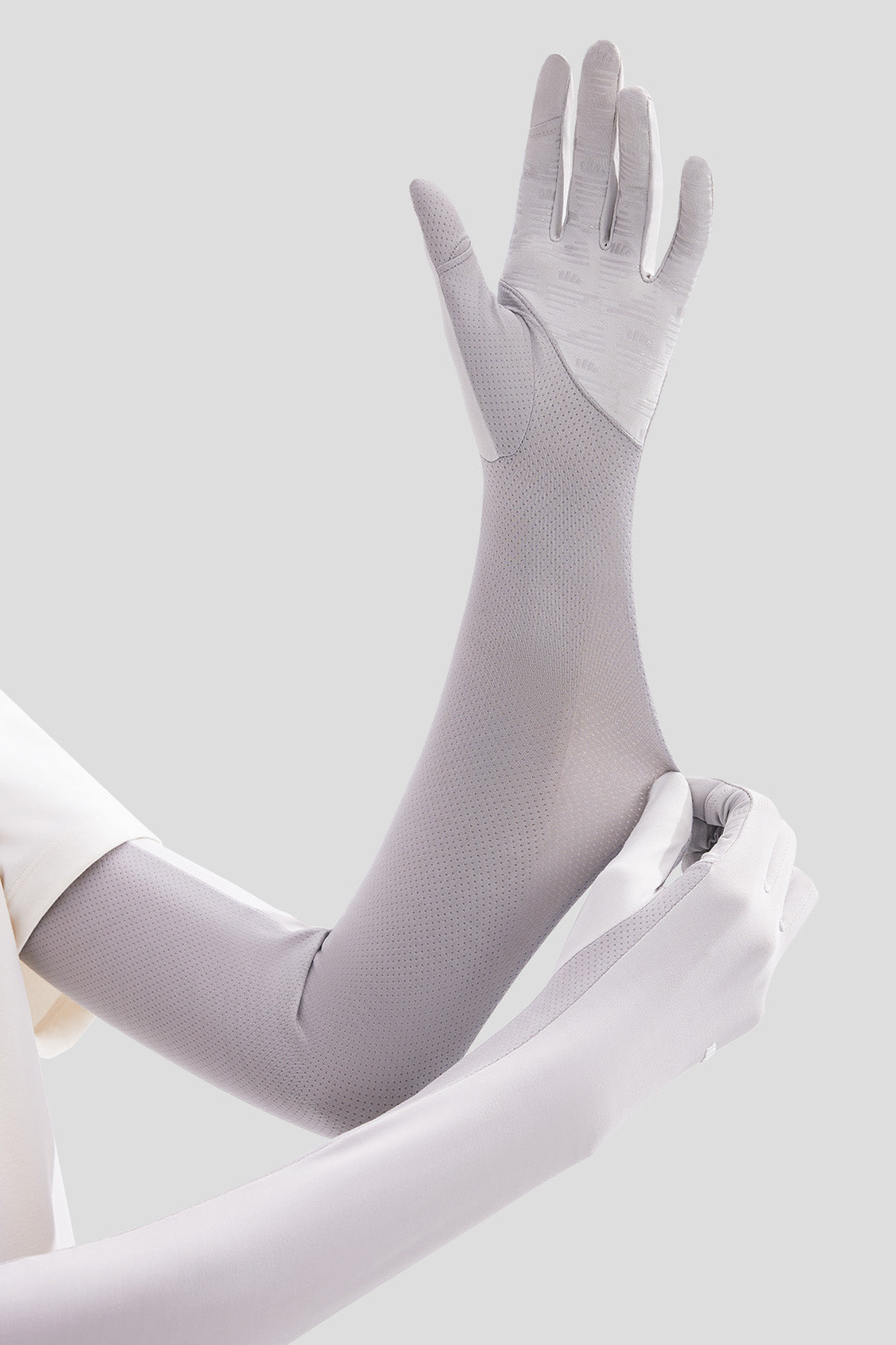 Longloop Women's UPF50+ Sun Protection Arm Sleeves with Gloves - UV Blocking Cooling Arm Covers for Outdoor Sports, Cycling, Running & Driving