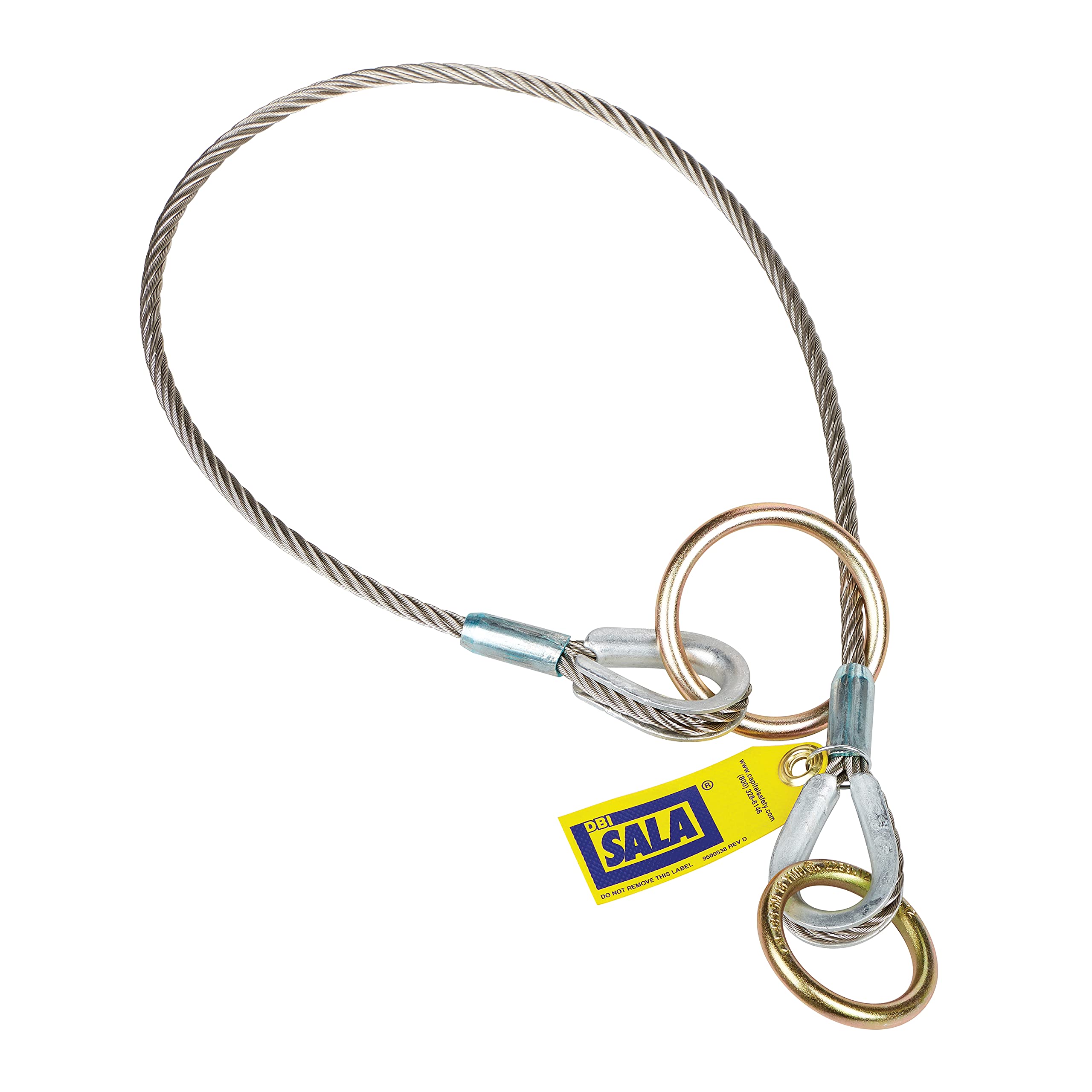3M DBI-SALA 5900553 Reusable Cable Tie-Off Adapter - Secure Fall Protection for Construction & Roofing Safety | OSHA Compliant