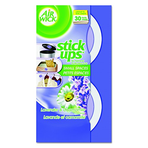 Air Wick Stick Ups Air Freshener Refills - Lavender & Chamomile Scent, 2 Count (12 Pack) | Long-Lasting Fragrance for Home, Bathroom, Office & Car