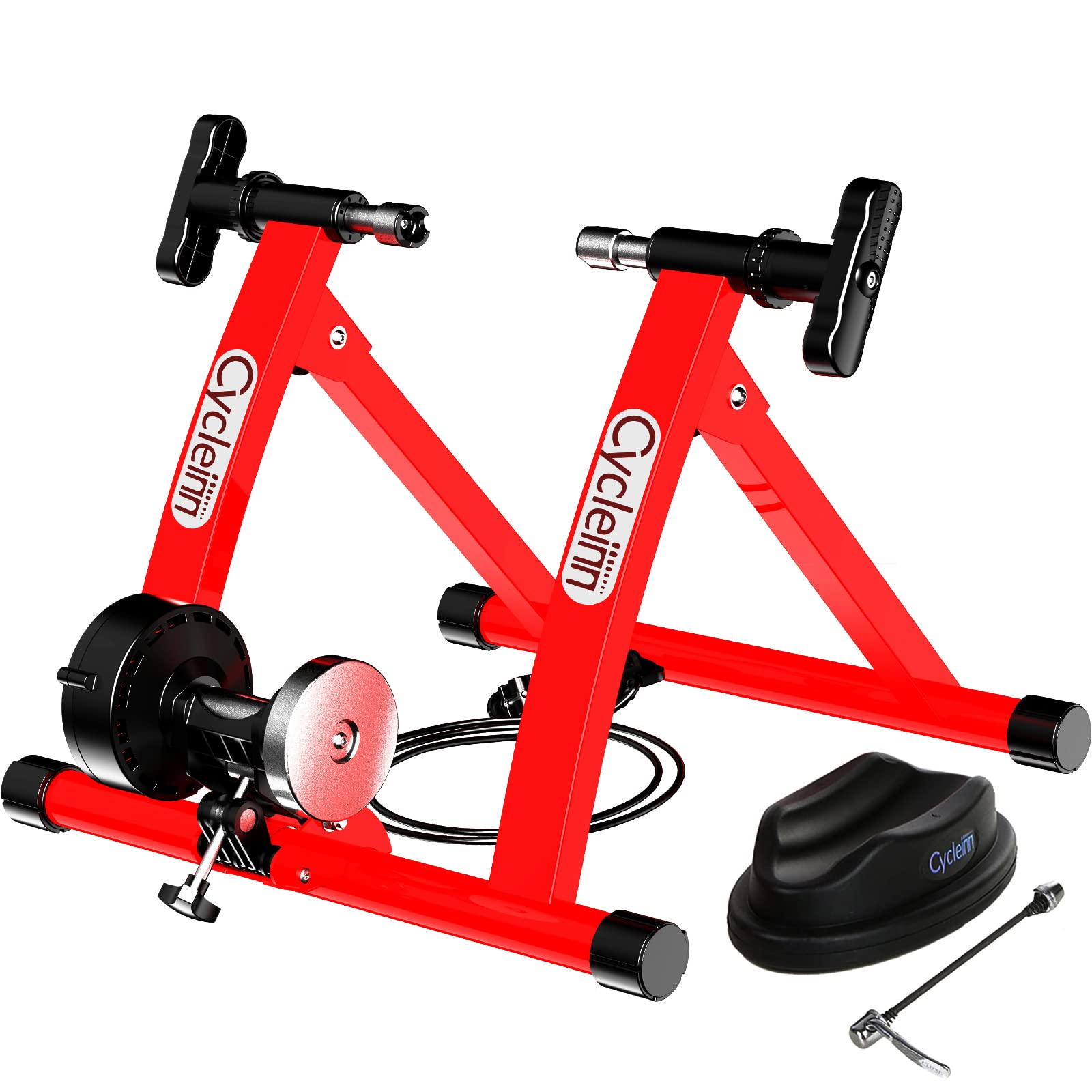 Cycleinn Magnetic Bike Trainer Stand - Indoor Cycling Exercise with Noise Reduction, 8 Resistance Levels for 26