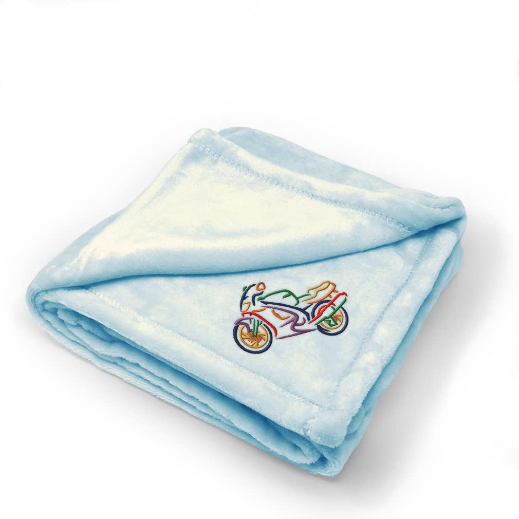 Premium Nursery Bedding Set - Soft Baby Blankets for Boys & Girls with Colorful Motorcycle Design | Perfect for Cribs, Strollers & Gift Giving
