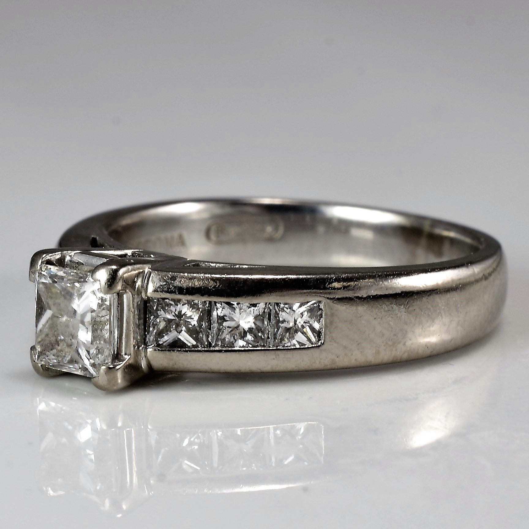 1.02ctw Princess Cut Diamond Engagement Ring in 14K White Gold - Size 6 | SI1 Clarity, E Color | Perfect for Proposals, Anniversaries & Special Occasions