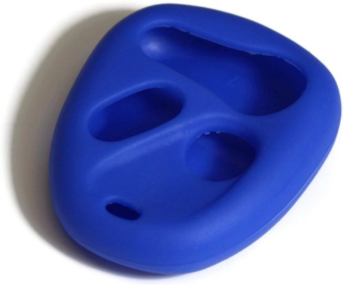 Premium Blue Silicone Key Fob Cover Case - Shockproof & Anti-Scratch Protection for Chevrolet Suburban 1999 with Panic Button - Durable Smart Remote Keychain Pouch (Perfect for Outdoor Activities, Travel & Daily Use)