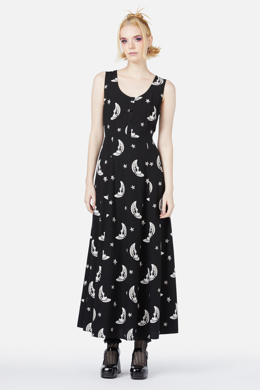Solar Flare Dress - Women's Summer Flowy Sun Dress with Floral Print | Perfect for Beach Vacations, Outdoor Parties & Date Nights