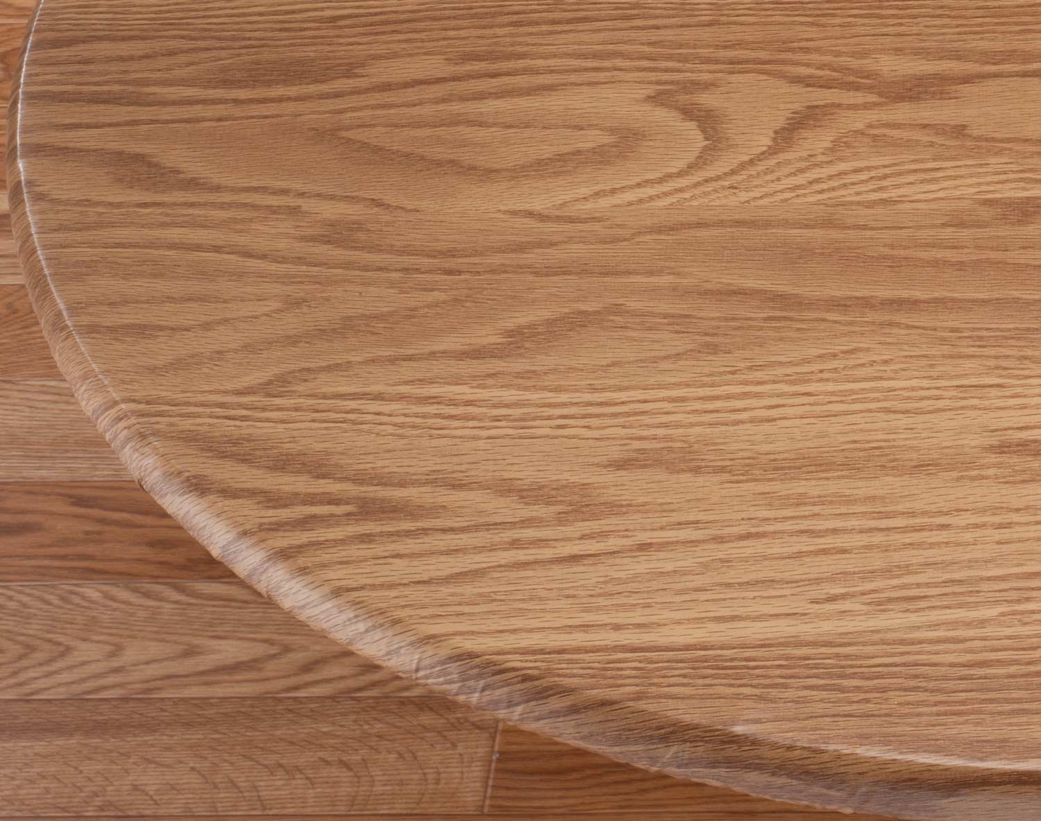 Waterproof Wood Grain Vinyl Elastic Table Cover - Stretchable Fitted Tablecloth for Indoor/Outdoor Dining, Parties & Picnics - Easy Clean & Wrinkle Resistant (Fits 54-60 Inch Tables)