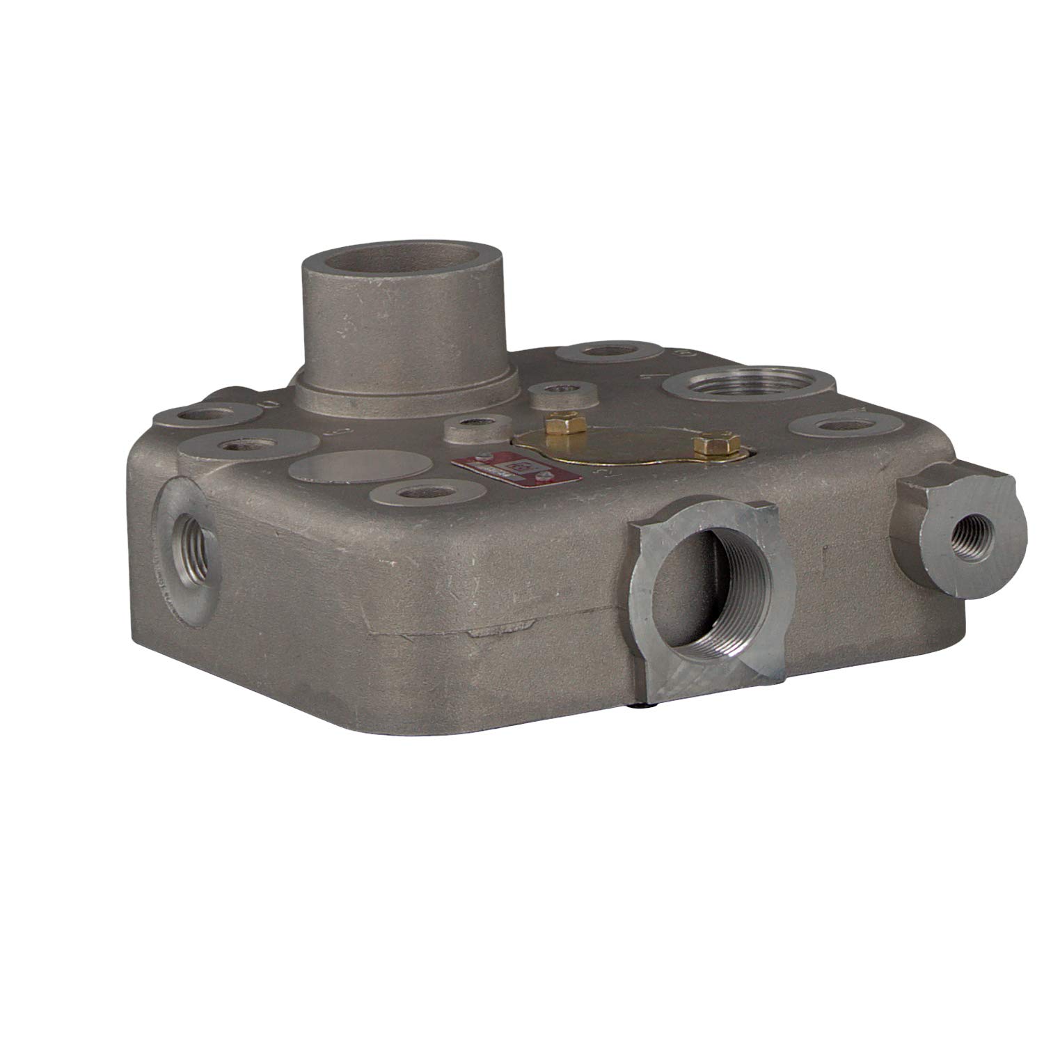 febi bilstein 35756 Air Compressor Cylinder Head - No Valve Plate Included - Replacement Part for Industrial & DIY Air Compressors - Pack of 1 - Perfect for Repair & Maintenance