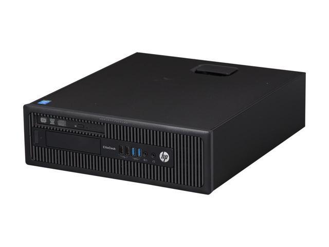 HP EliteDesk 800 G1 SFF Desktop Computer - 4th Gen Intel Core i5-4570 Quad-Core, 8GB RAM, 120GB SSD, DVD-RW, Windows 10 Pro (Keyboard & Mouse Included) - Perfect for Office Work, Home Use & Business Computing