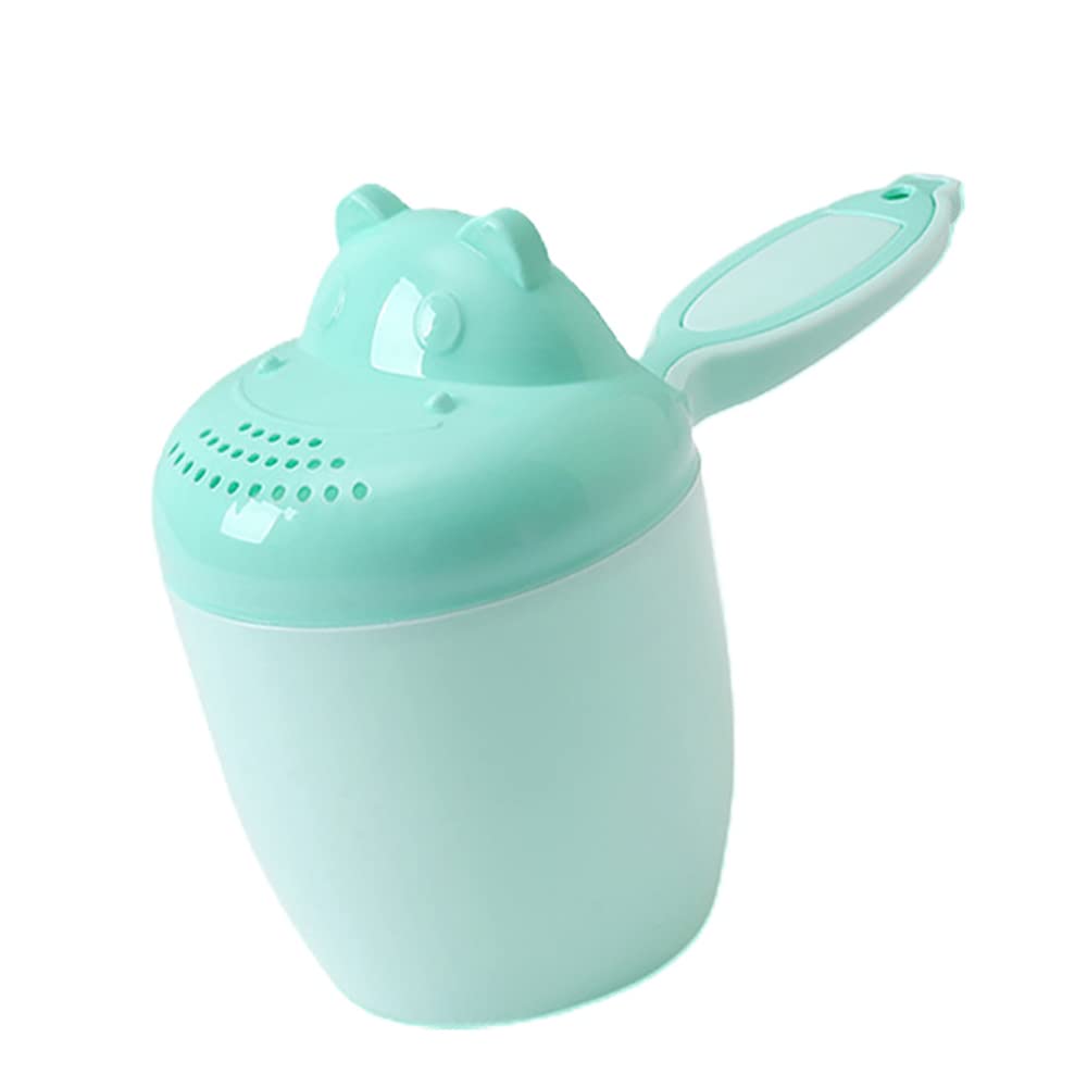 Detachable Baby Shampoo Rinser Cup - Gentle Hair Wash Tool for Infants & Toddlers | Perfect for Bath Time, Baby Tub & Kids Hair Care | BPA-Free, Soft Green Design