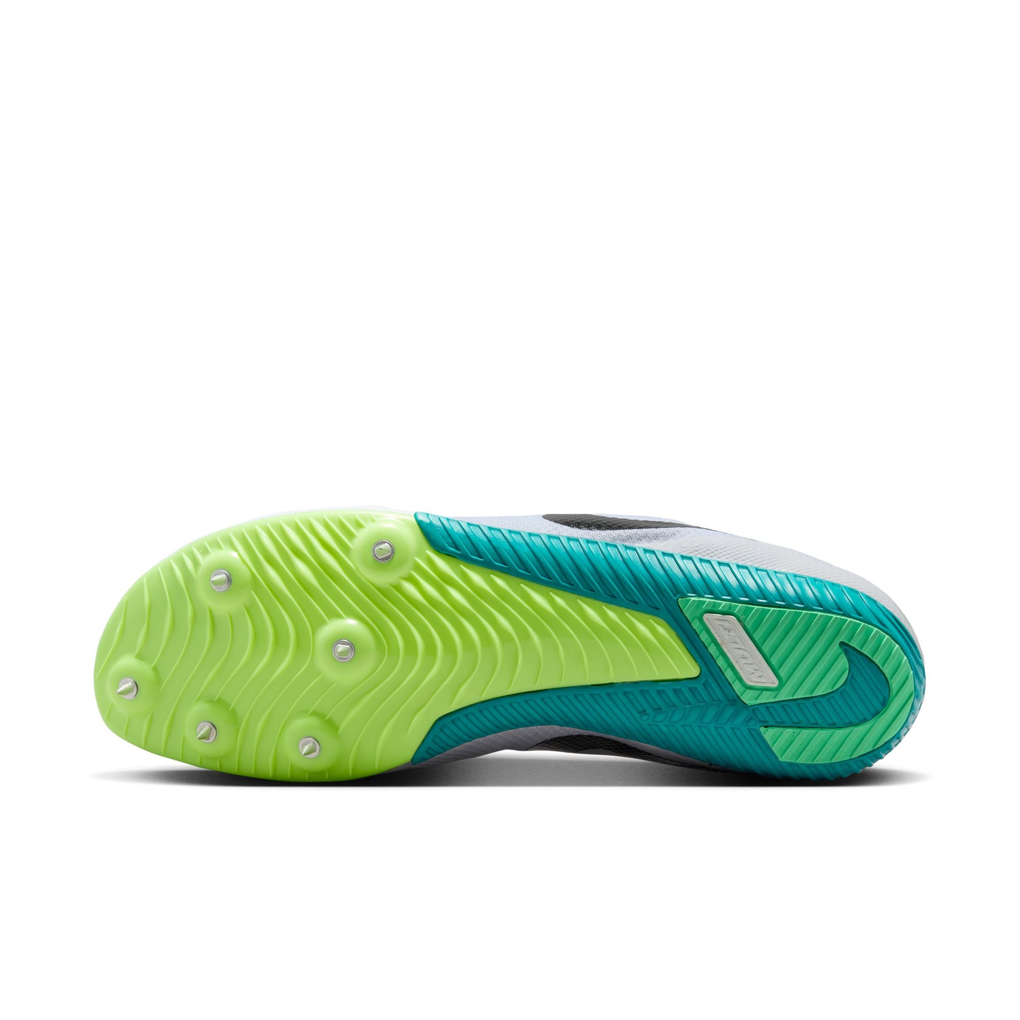 Unisex Nike Zoom Rival Multi-Event Track & Field Spikes - White/Black/Bright Spruce/Vapor Green - Perfect for Sprinting, Jumping & Multi-Sport Competitions