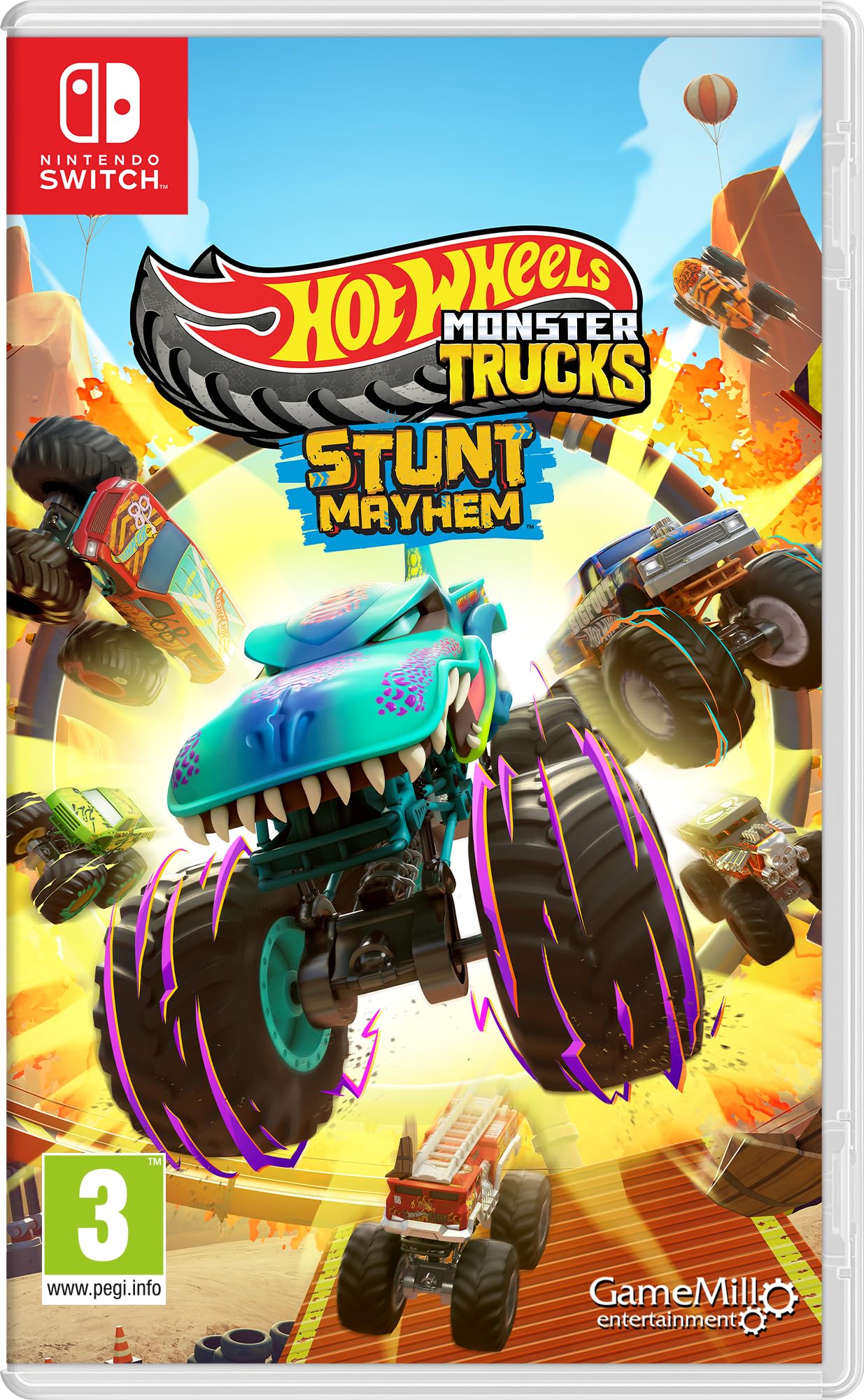Hot Wheels Monster Trucks Stunt Mayhem - Nintendo Switch Game for Kids | Action-Packed Racing & Stunt Adventure | Perfect for Family Game Night & Birthday Gifts