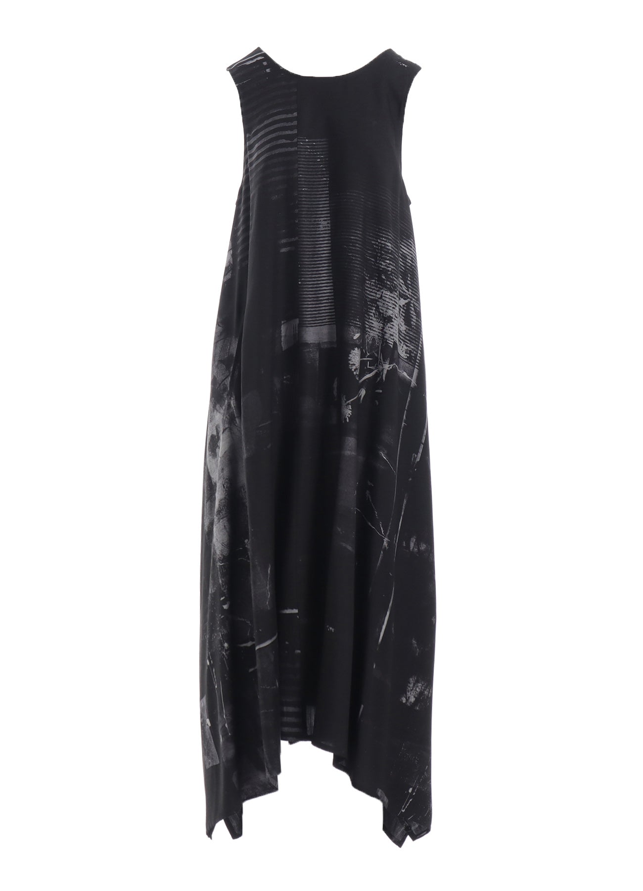 Cupro Blurry Flower Print Belted Tent Dress - Elegant Boho Chic Flowy Maxi Dress for Women | Perfect for Summer, Beach, and Casual Outings