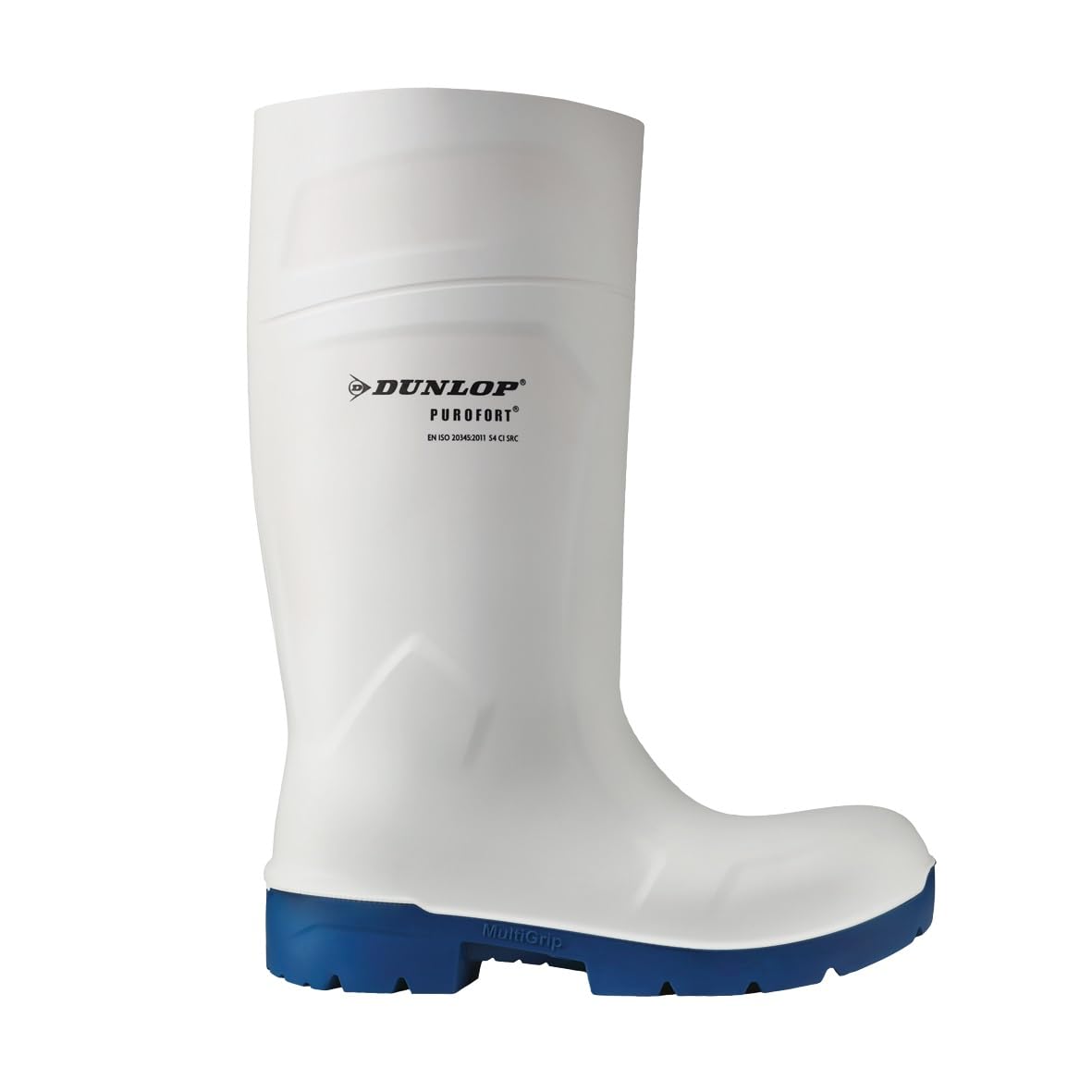 FOOD PRO Unisex Safety Rain Boots - Waterproof Work Boots for Men & Women, Slip Resistant, Comfortable White Rubber Boots for Gardening, Farming, Construction & Outdoor Activities