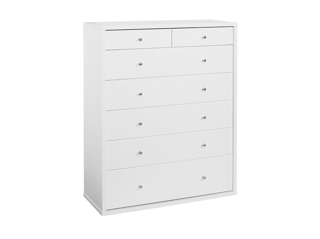 Cosmo 7-Drawer Tallboy Dresser - Modern Wooden Chest of Drawers for Bedroom Storage & Organization | Perfect for Clothes, Linens, and Accessories