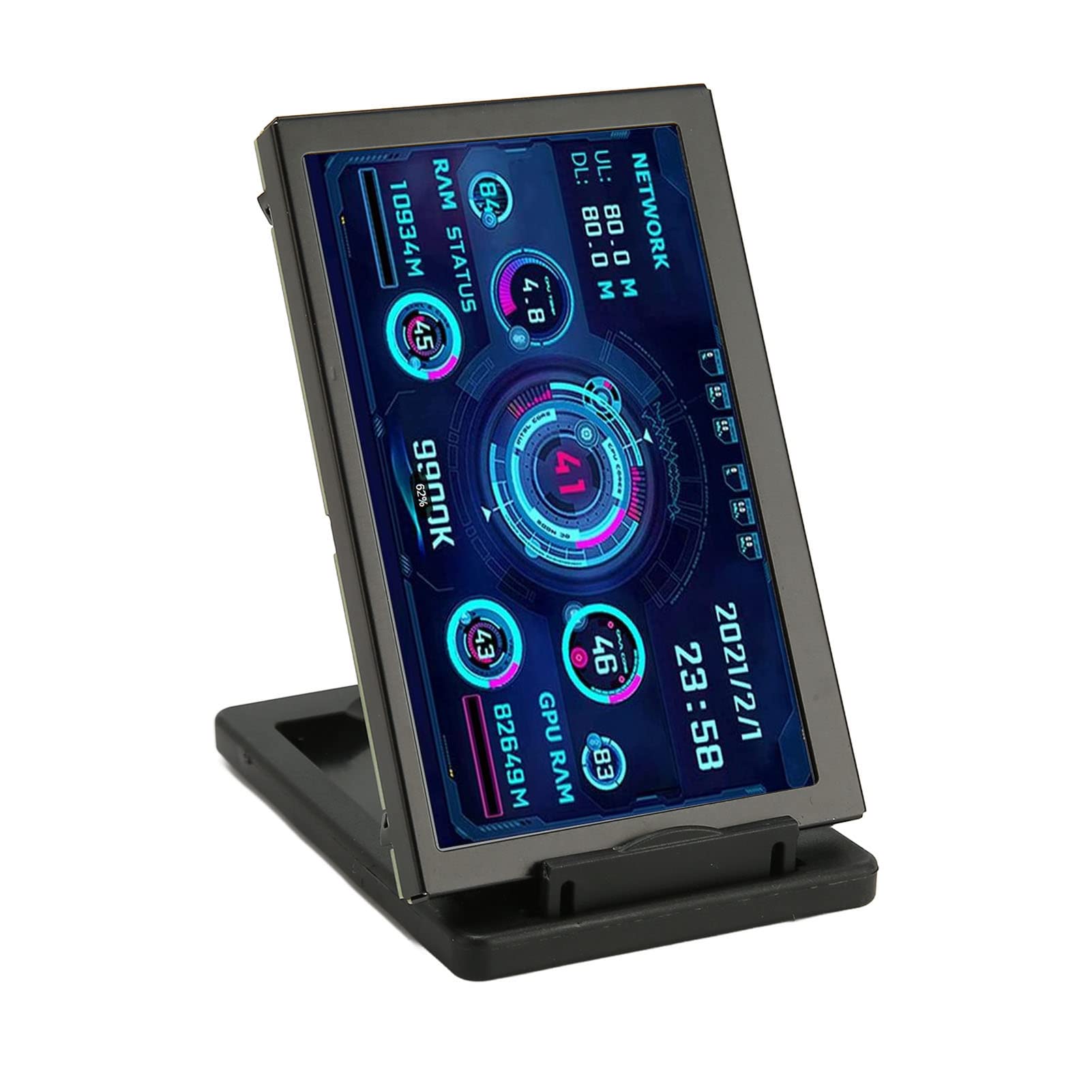 5 Inch IPS PC Temperature Monitor - 800x480 HD Display for Computer CPU/GPU Cooling System | Office & Gaming PC Setup Accessory
