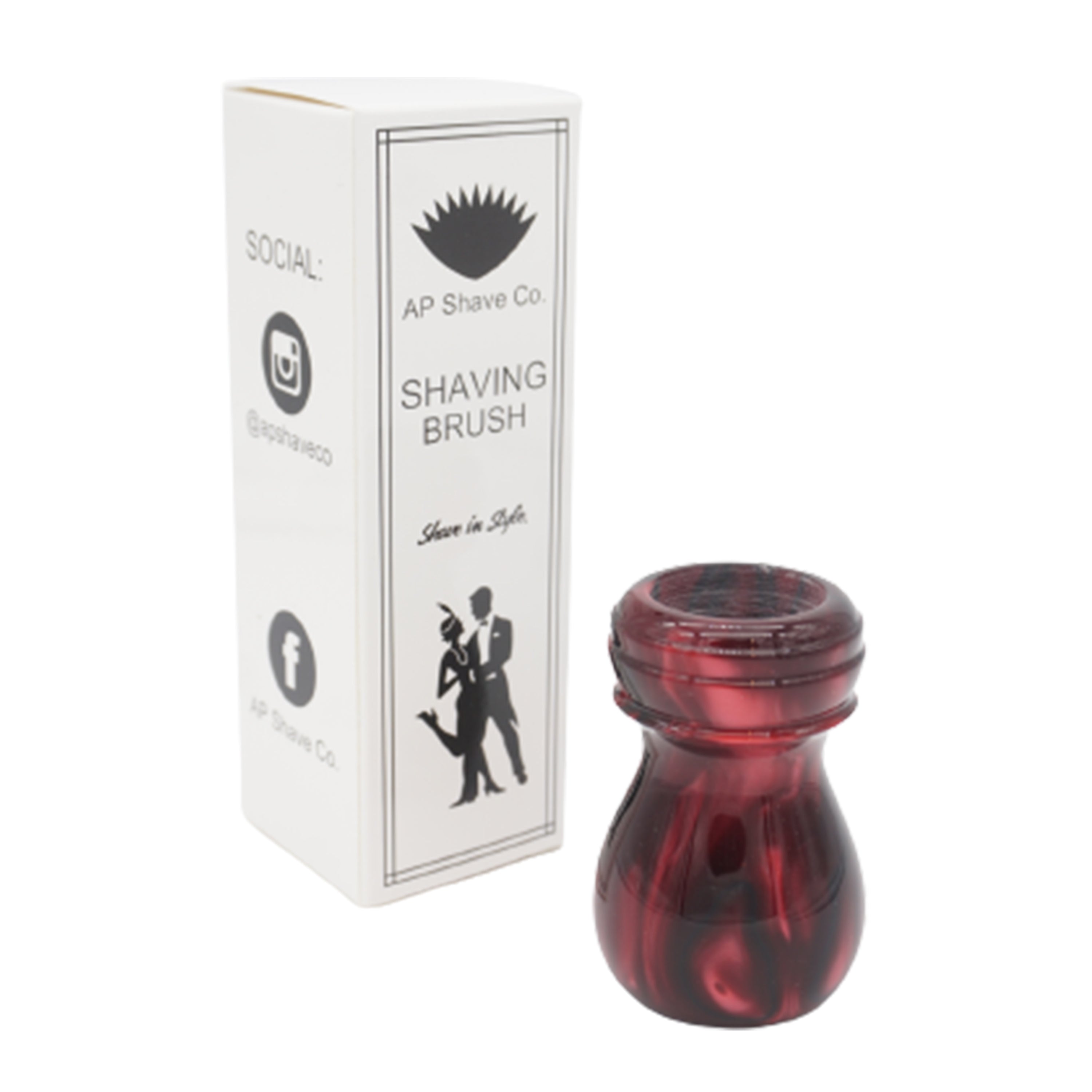 Premium Handcrafted True Blood Shaving Brush Handle - Fits 24mm & 26mm Knots - Perfect for Wet Shaving & Grooming Gifts for Men