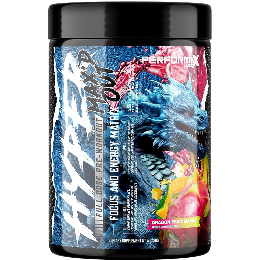 Performax Labs HyperMax'd Out - Premium Pre-Workout Supplement for Energy & Focus | Ideal for Gym, Bodybuilding & Intense Training