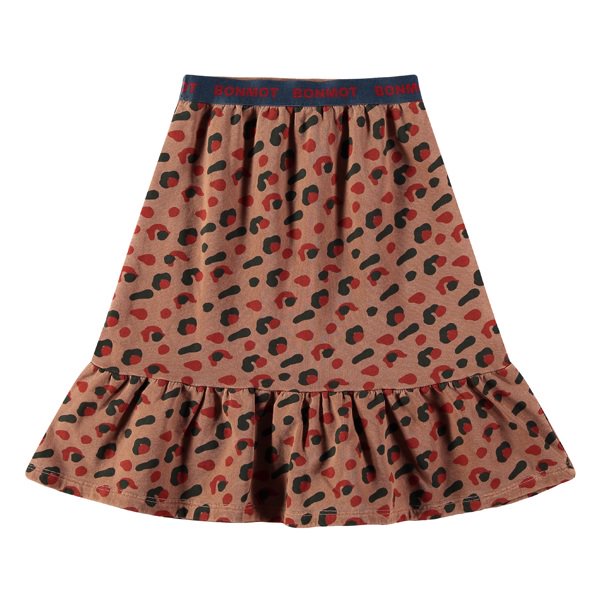 Bonmot Frill Leopard Print Long Skirt - Stylish Boho Maxi Skirt for Women | Perfect for Casual Outings, Beach Vacations & Date Nights