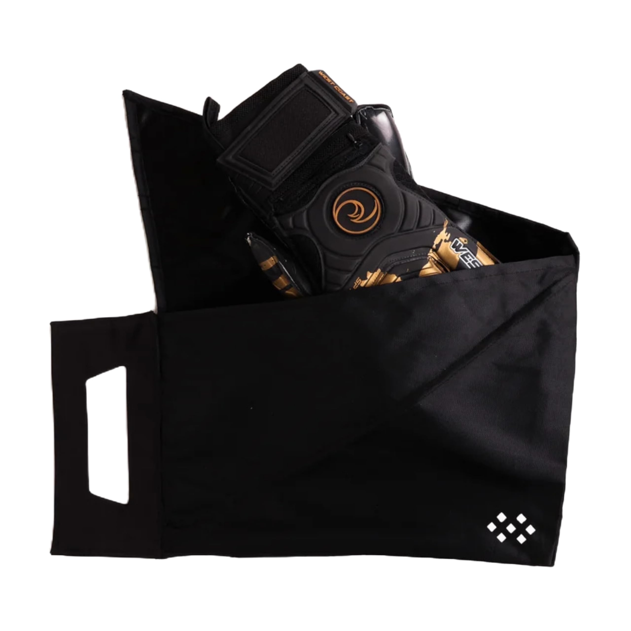 Premium Smell-Proof Glove Bag - Large Odor Containing Storage for Sports, Gym & Work Gloves - Water-Resistant, Durable & Easy to Clean - Black (Ideal for Hockey, Baseball, Boxing & Workout Gear)