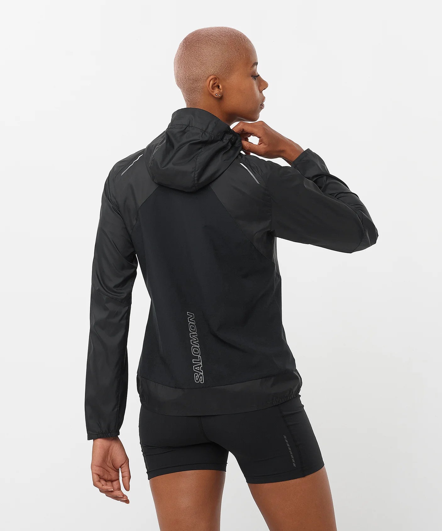 Bonatti Women's Cross Wind Jacket Hoodie - Lightweight Waterproof Windbreaker for Hiking, Running & Outdoor Activities
