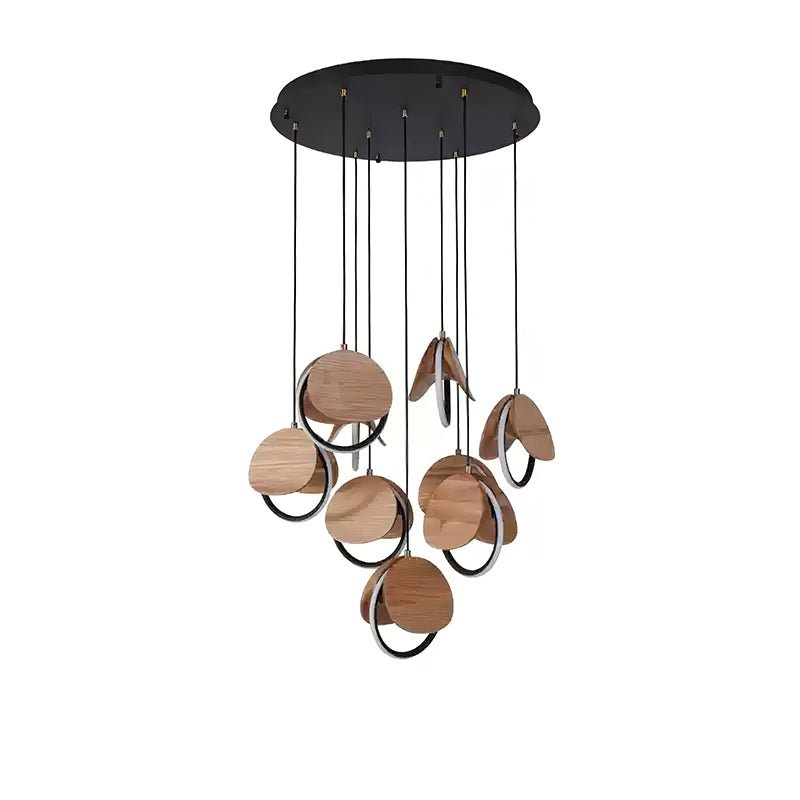 Elegant Elliot Rings Chandelier - Modern Crystal Ceiling Light Fixture for Dining Room, Living Room, Bedroom & Wedding Decor