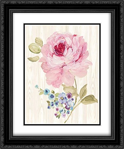 Wild Apple Portfolio 15x17 Black Ornate Framed Double Matted Museum Art Print - Driftwood Garden VI - Perfect for Living Room, Bedroom & Office Wall Decor