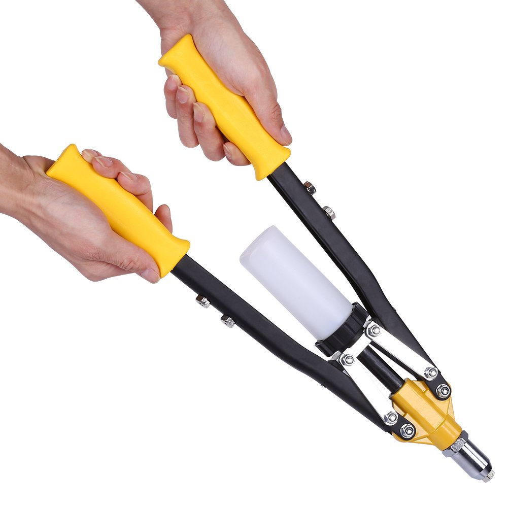 Heavy Duty Professional Rivet Gun Kit - Blind Riveter Tool with 2.5mm-6mm Mandrels for Metal, Wood & DIY Projects | Industrial Strength Hand Riveter for Construction, Automotive & Home Repairs