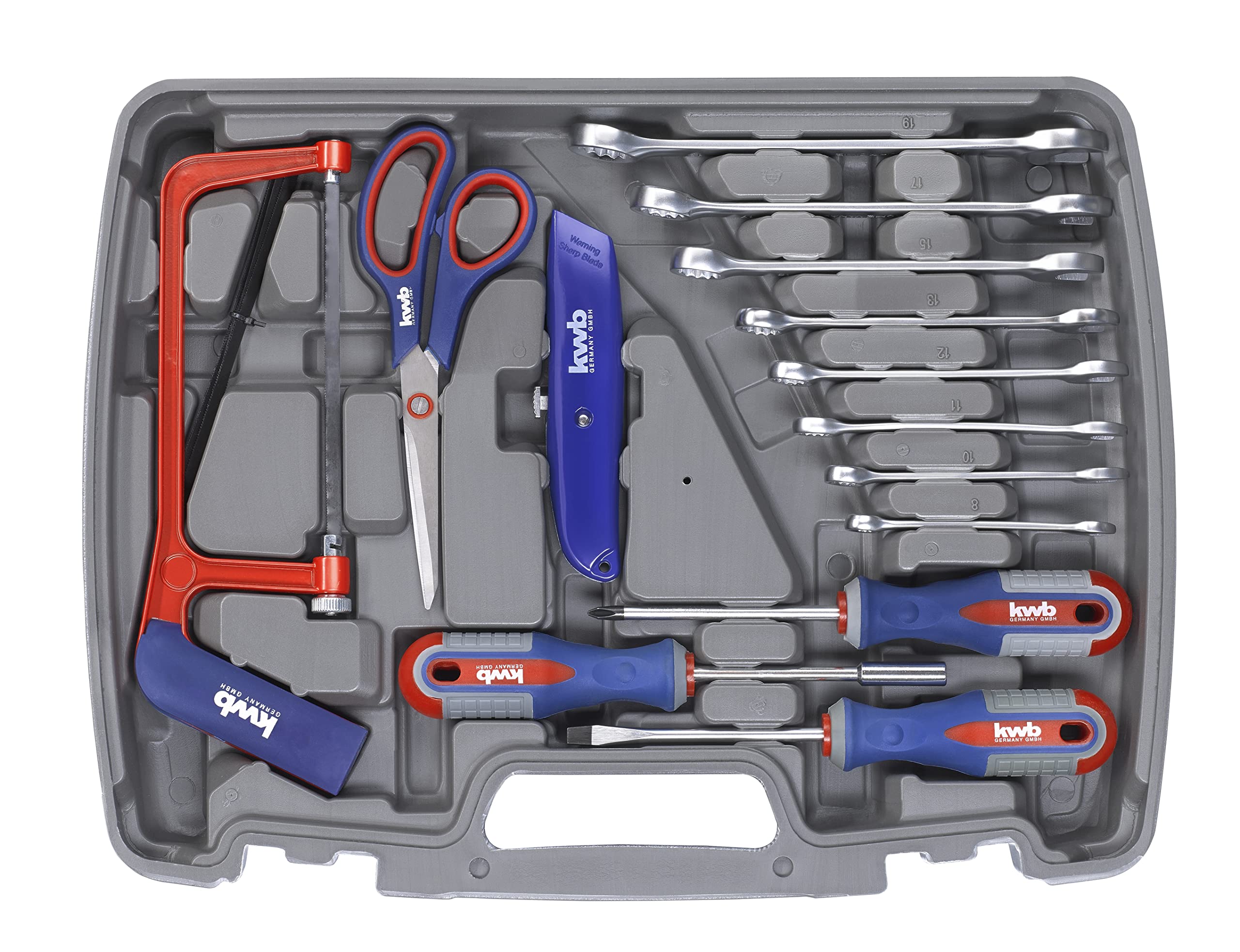 KWB 65-Piece Tool Box Set (370730) - Perfect for Home Repairs, DIY Projects & Professional Use