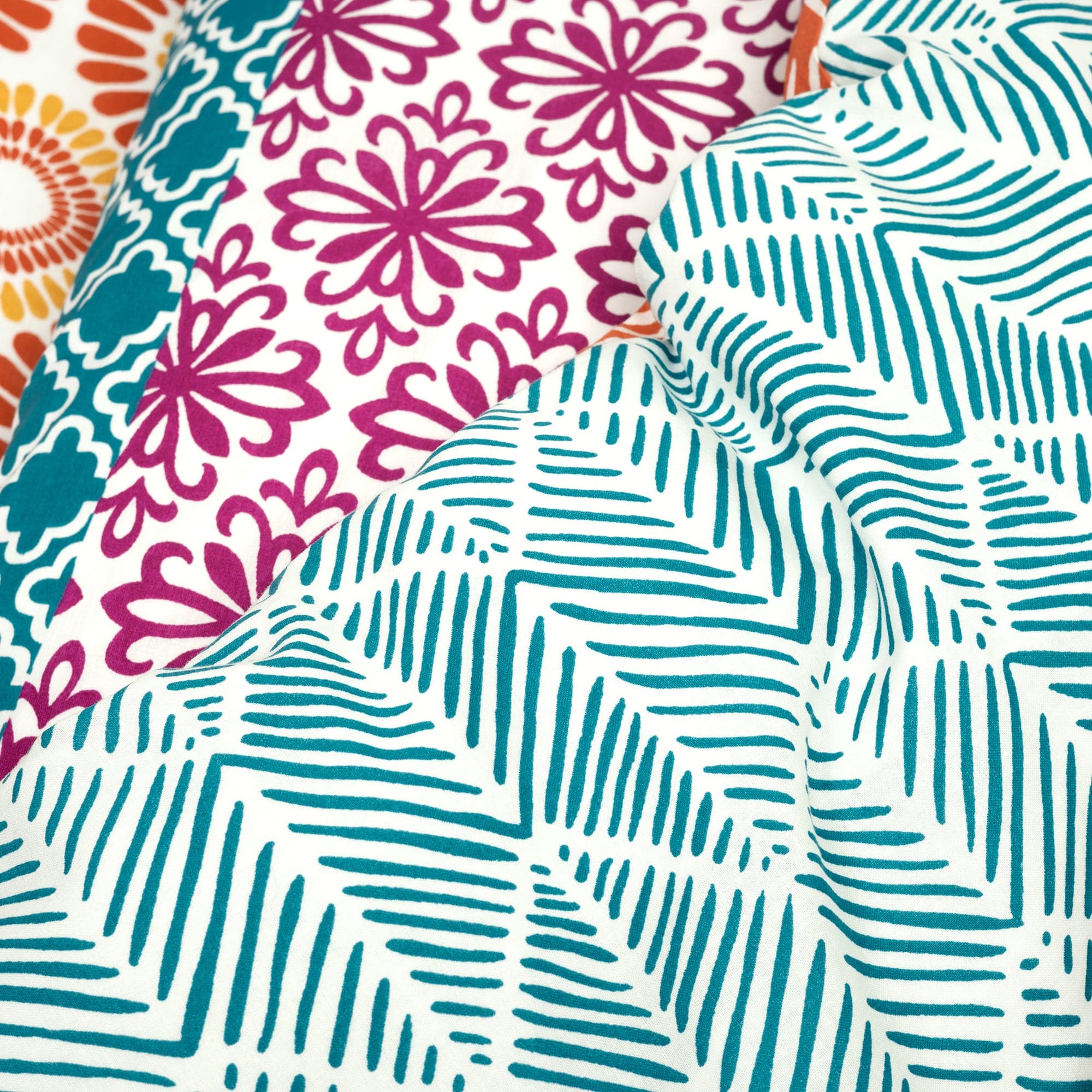 Bohemian Stripe Cotton Reversible Duvet Cover Set - King Size, 3-Piece Bedding Set with Pillowcases - Soft & Breathable for All Seasons - Perfect for Boho Chic, Farmhouse & Modern Bedroom Decor