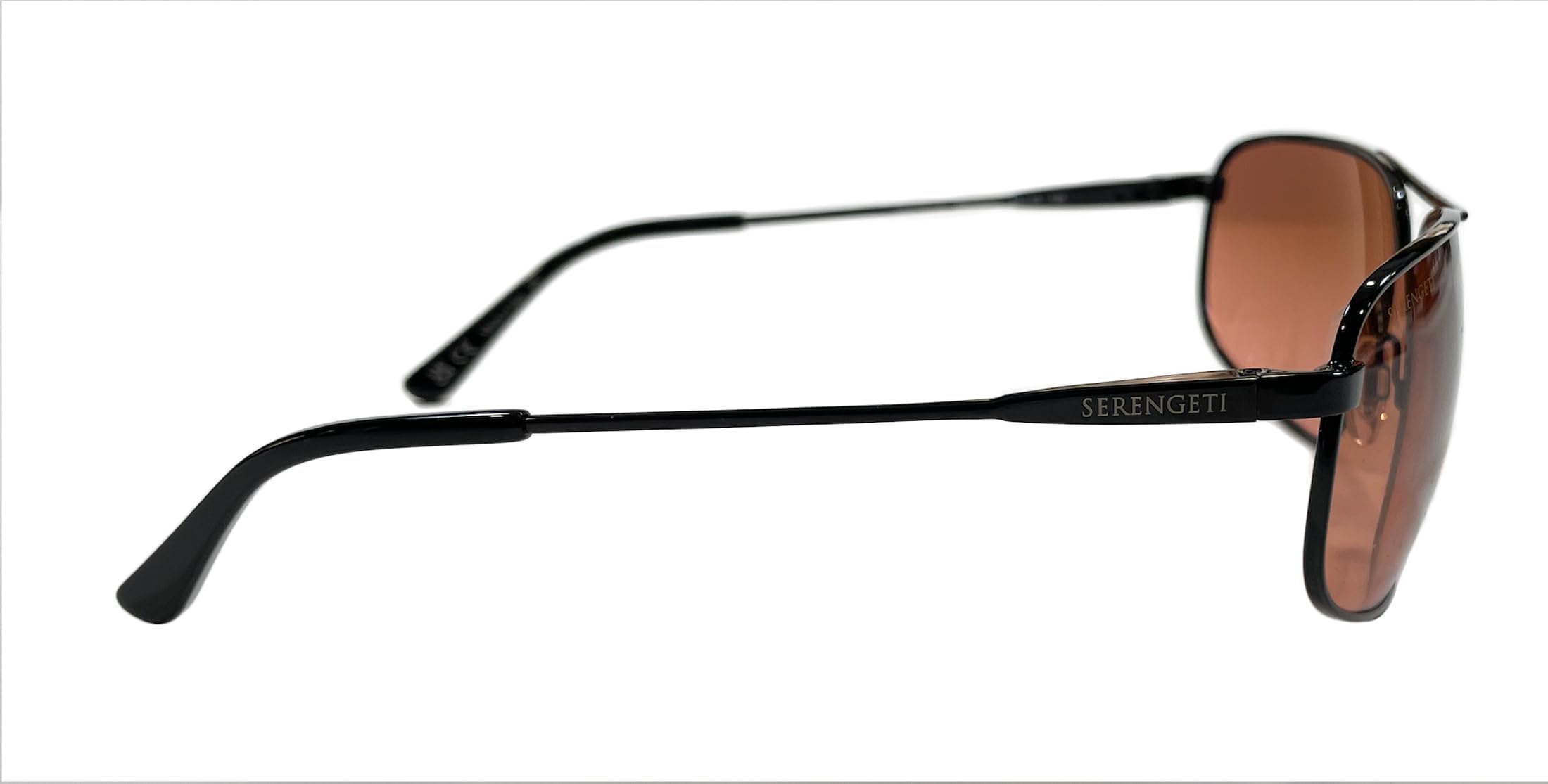 Serengeti Dante Pilot Sunglasses - Polarized Gradient Lens with Mineral Glass for UV Protection - Perfect for Driving, Outdoor Sports & Travel
