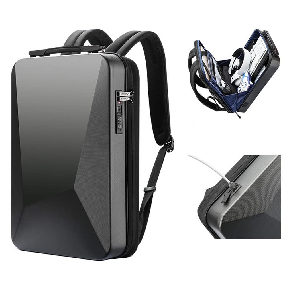 BOPAI 17.3 Inch Anti-Theft TSA Laptop Backpack for Men - Slim Lightweight USB Charging Port Waterproof Gaming Backpack - Perfect for Travel, Work, School & Business Trips
