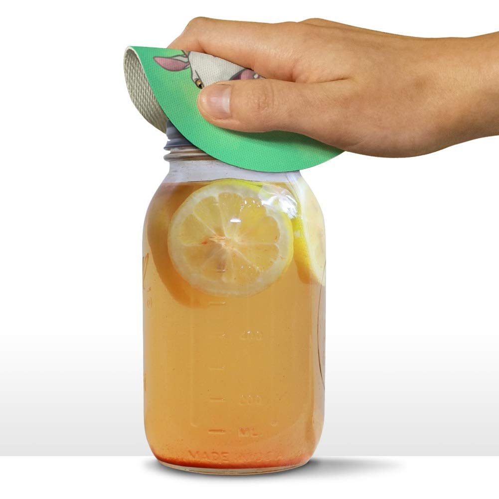 Non-Slip Screaming Goat Rubber Jar Opener - Easy Grip Bottle Lid Remover for Kitchen, Camping & Elderly Use
