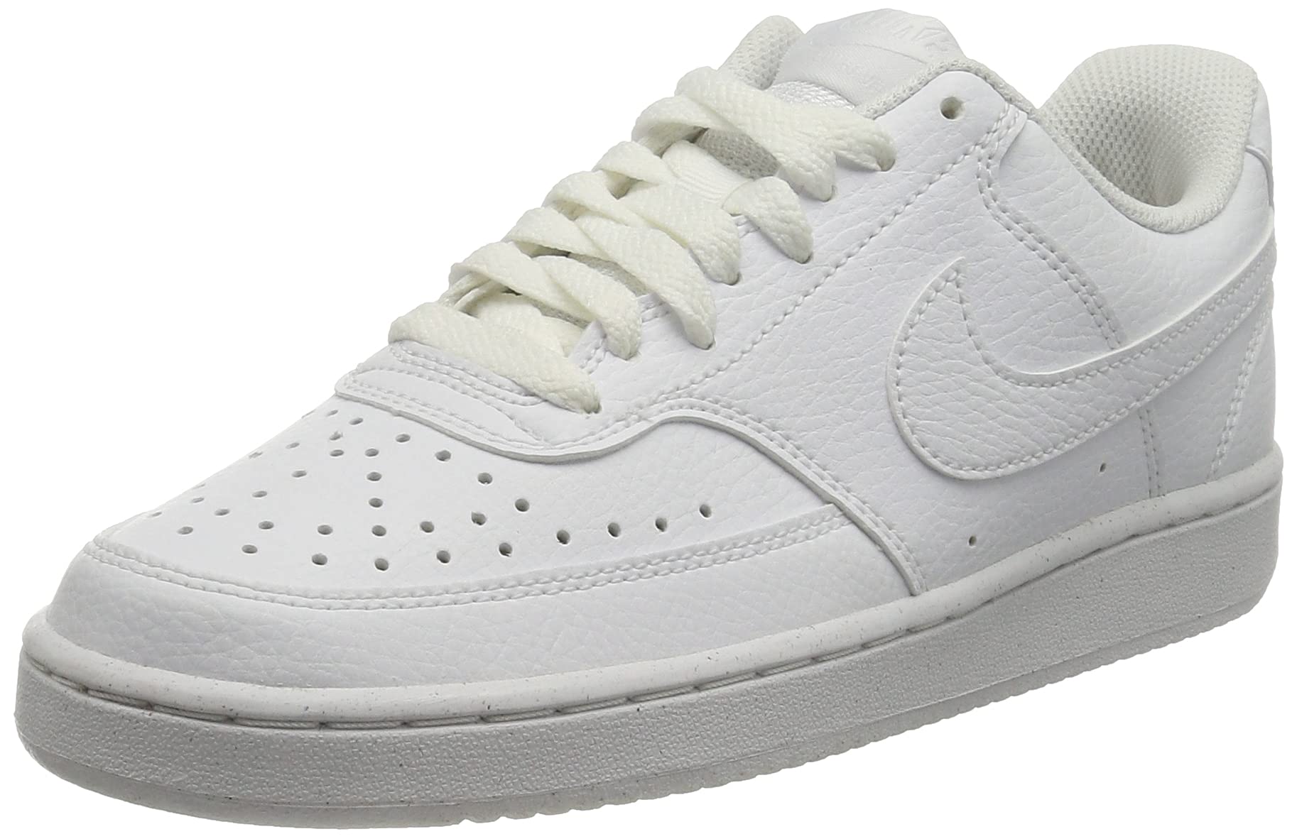 Nike Women's Court Vision Lo NN Sneakers - White/White-White (DH3158 100) | Casual & Athletic Shoes for Women | Perfect for Gym, Running & Everyday Wear