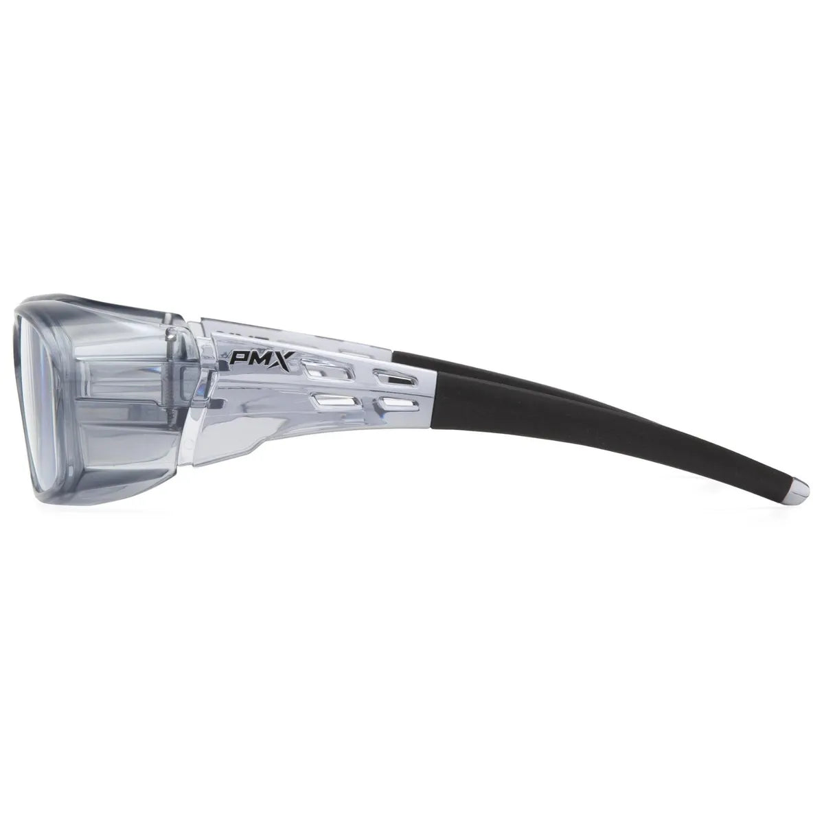 Pyramex Emerge Plus Safety Glasses - ANSI Z87.1 Certified, Anti-Fog, Gray Frame for Construction, Woodworking & DIY Projects