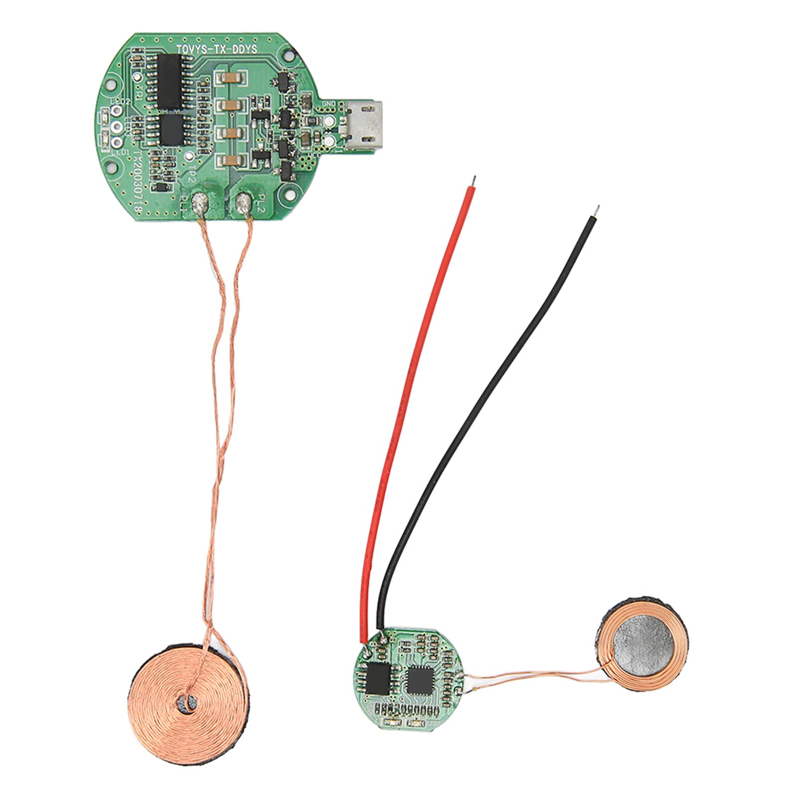 Qi Standard Wireless Charger Transmitter & Receiver Module - DIY Wireless Charging PCBA Circuit Board for Smartphones & Electronics | Perfect for Home, Office & Car Charging Stations