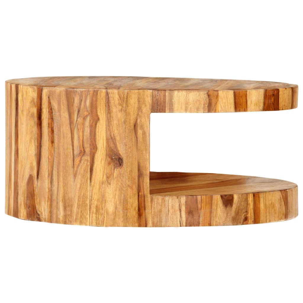 Handmade Bohemian Style Sheesham Wood Coffee Table - 25.6
