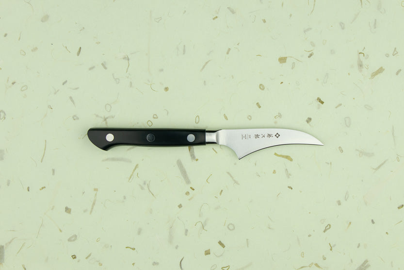 TOJIRO CLASSIC 70mm Birds Beak Paring Knife - Japanese Stainless Steel Kitchen Knife for Precision Peeling, Slicing & Garnishing | Perfect for Fruits, Vegetables & Culinary Arts