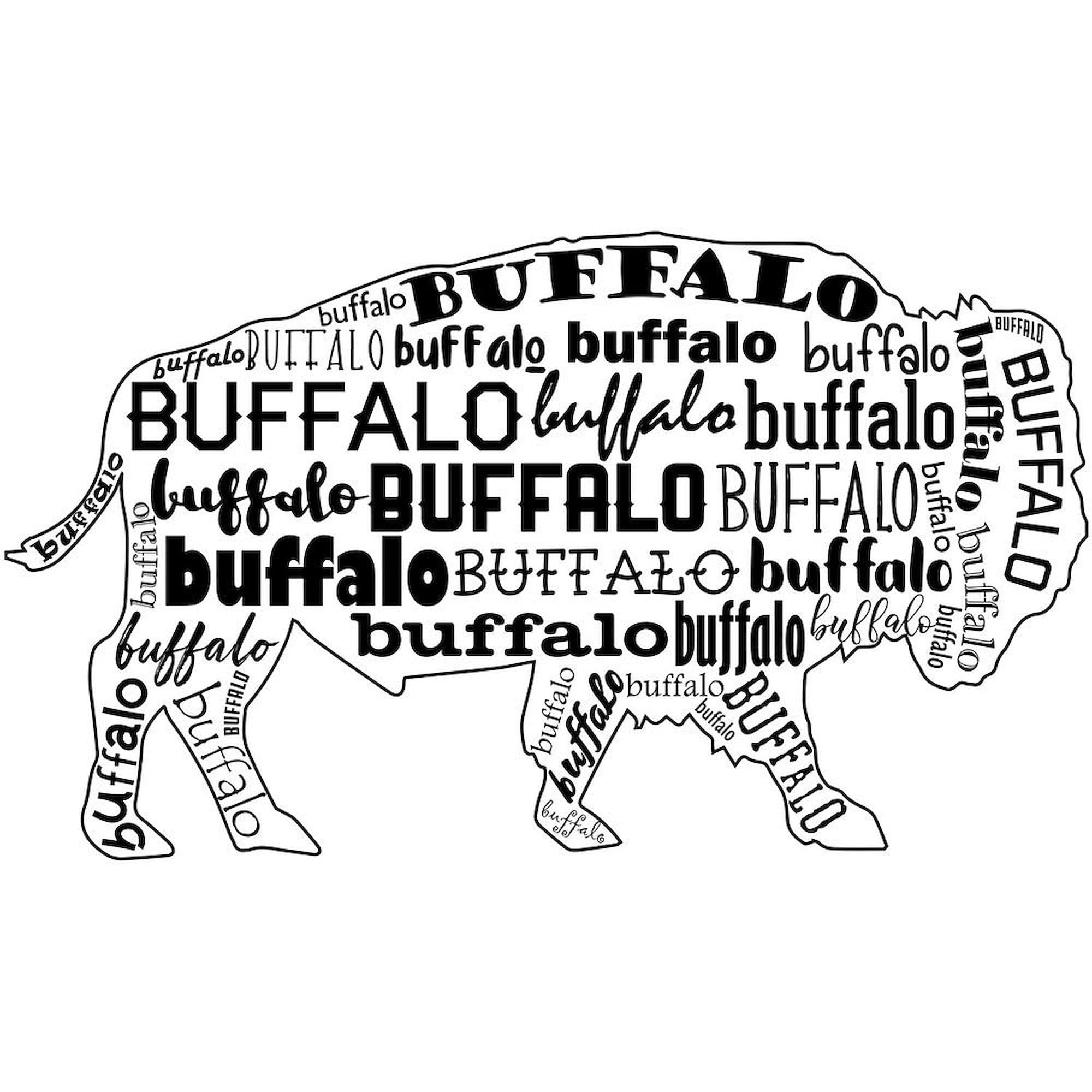 Buffalo Themed 11 oz (325 ml) Ceramic Coffee Mug - Perfect for Home, Office & Gifts | Insulated Hot & Cold Drink Cup for Coffee, Tea, Hot Chocolate