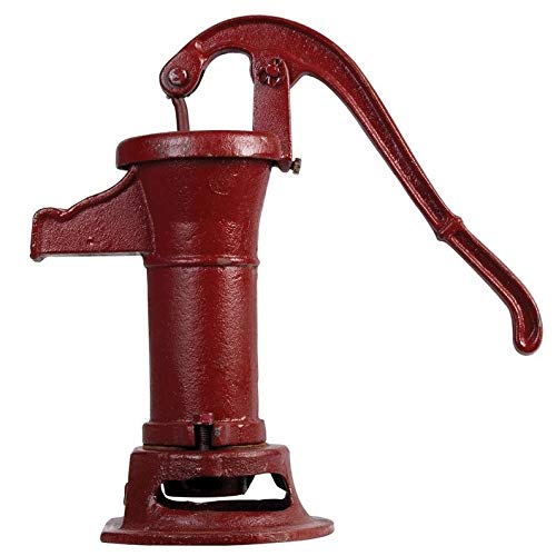 Cast Iron Pitcher Pump - 0 HP, 7 GPM, Manual Water Pump for Outdoor Use, Farm, Garden, and Emergency Water Supply