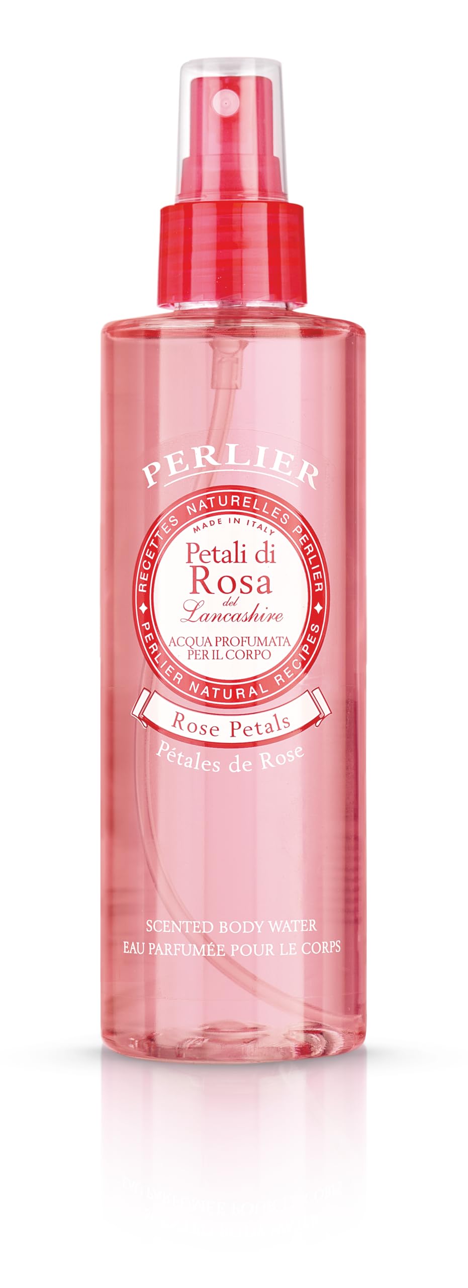 Perlier Rose Petals Scented Body Water - 200ml | Hydrating & Refreshing Body Mist for Women, Daily Moisturizing & Relaxing Fragrance