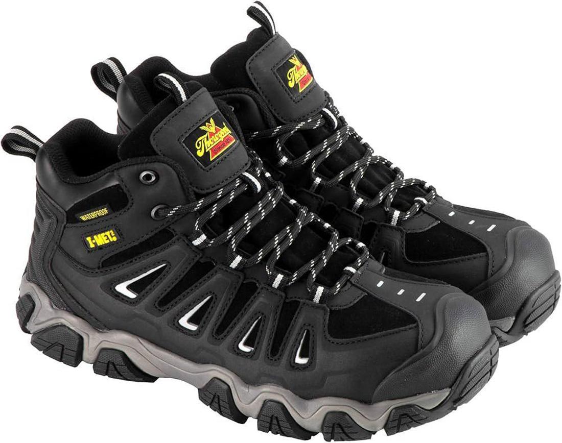 Crosstrex I MET² Waterproof Composite Toe Hiker Boots for Men - Black | Lightweight Hiking Shoes for Outdoor, Work & Construction | ASTM F2413-11 Safety Certified