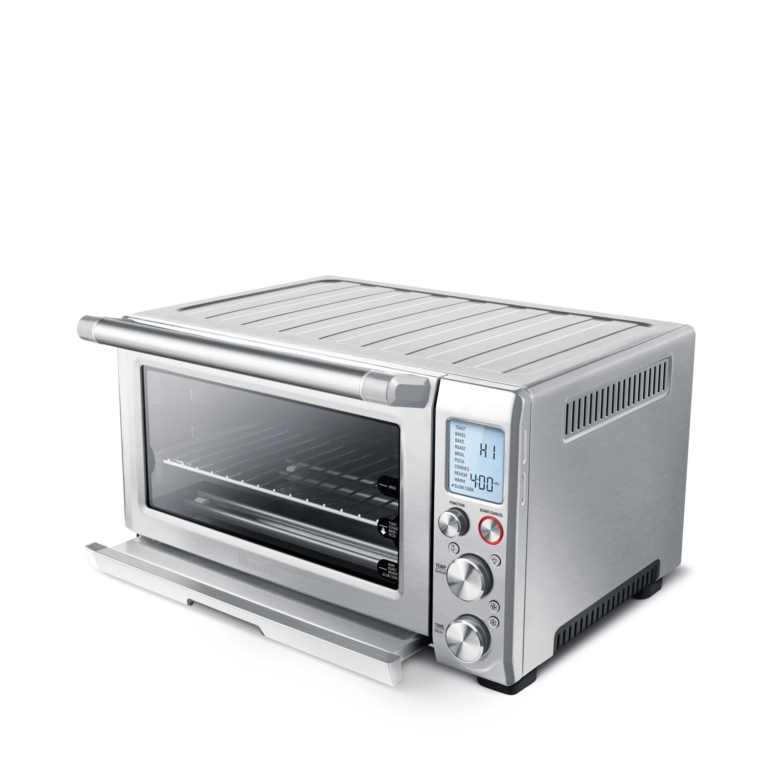 Breville the Smart Oven Pro Countertop Convection Toaster Oven with Element IQ - Brushed Stainless Steel - Perfect for Baking, Roasting & Broiling in Small Kitchens
