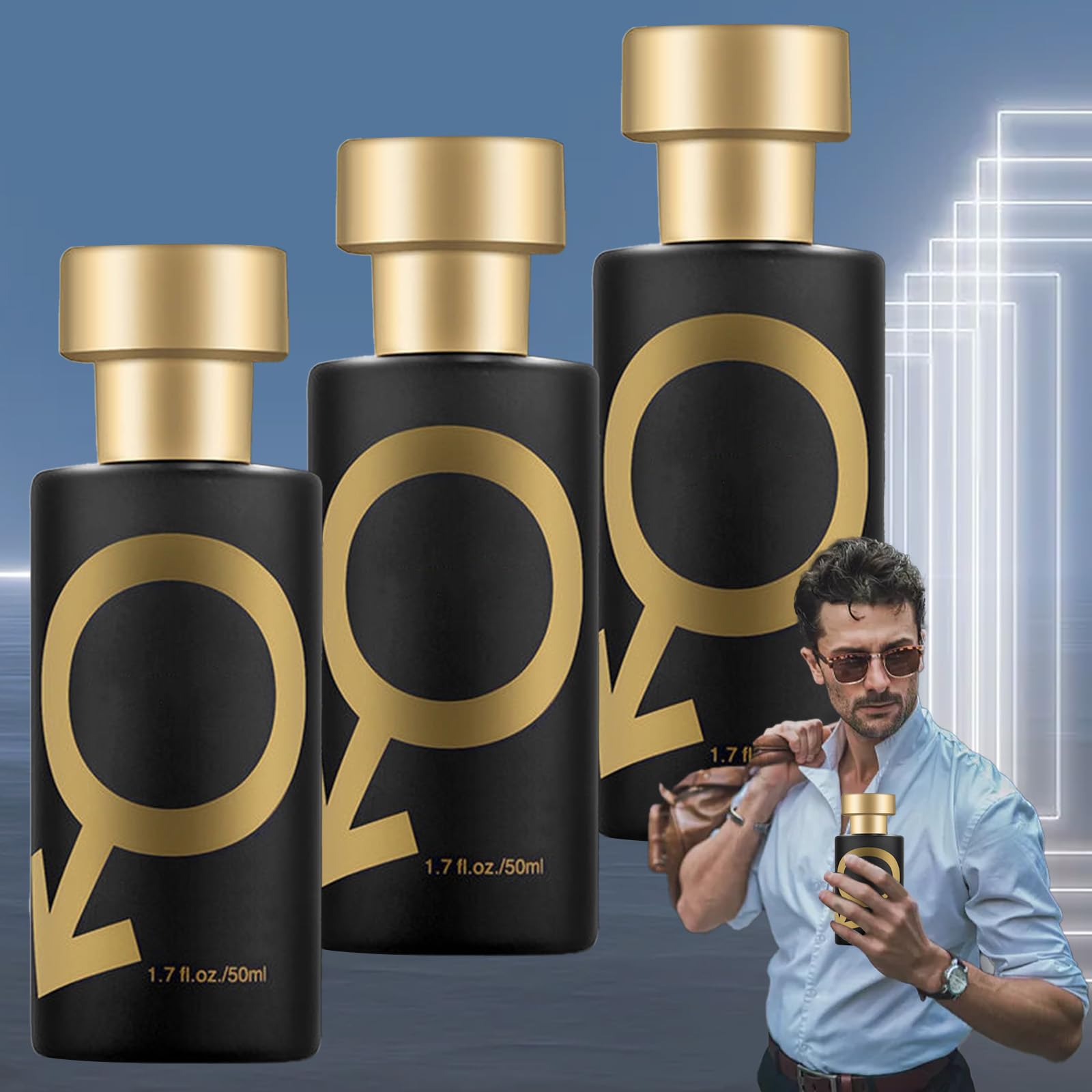 MGX Clogskystm Perfume for Men - Long Lasting Cologne with Pheromones to Attract Women - Neosure Cologne Set of 3 - Perfect for Dates, Nightlife & Special Occasions