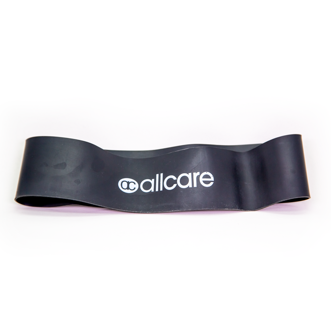 66Fit AllCare Exercise Resistance Band Loop - 100cm Latex Stretch Bands for Strength Training, Yoga, Pilates & Home Workouts - Perfect for Fitness, Physical Therapy & Rehabilitation
